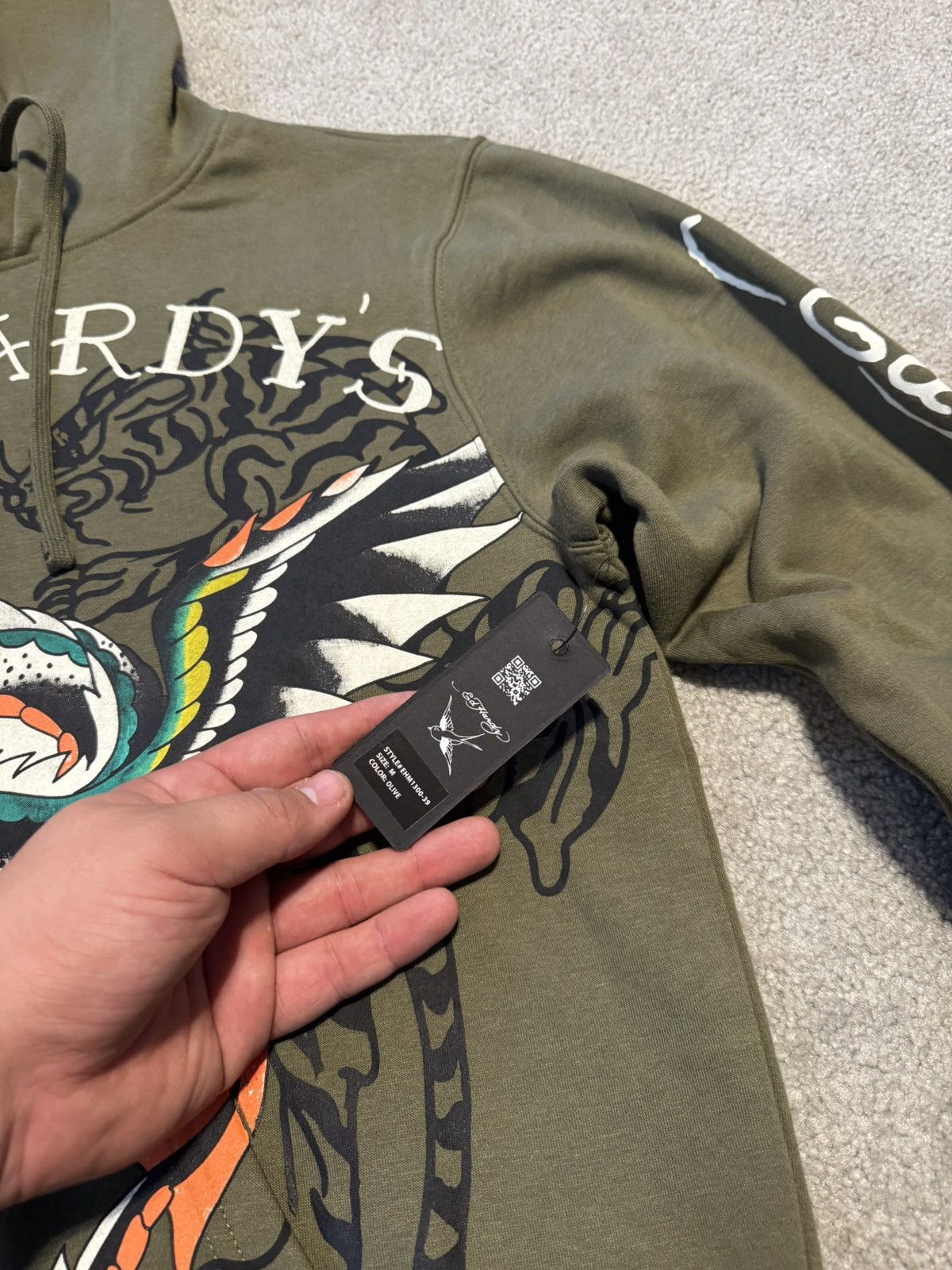 Ed Hardy Men’s Hoodie Ed hardy Y2K Size US M / EU 48-50 / 2 - 14 Thumbnail