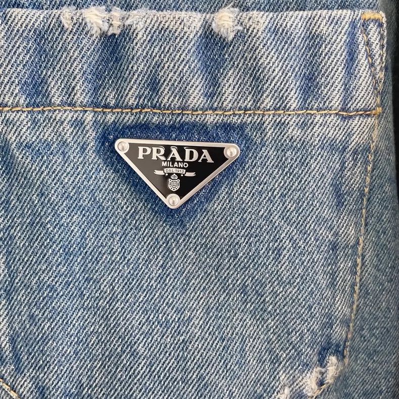 Prada Prada Blue denim jacket Size XS / US 0-2 / IT 36-38 - 5 Thumbnail