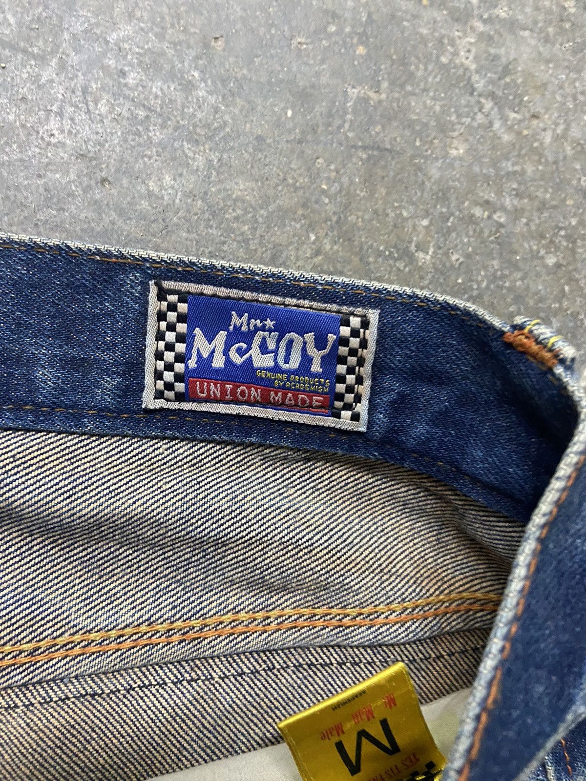 TOYS McCOY 🔥 Stain wash and distressed Mc Coy jeans Size US 34 / EU 50 - 20 Thumbnail