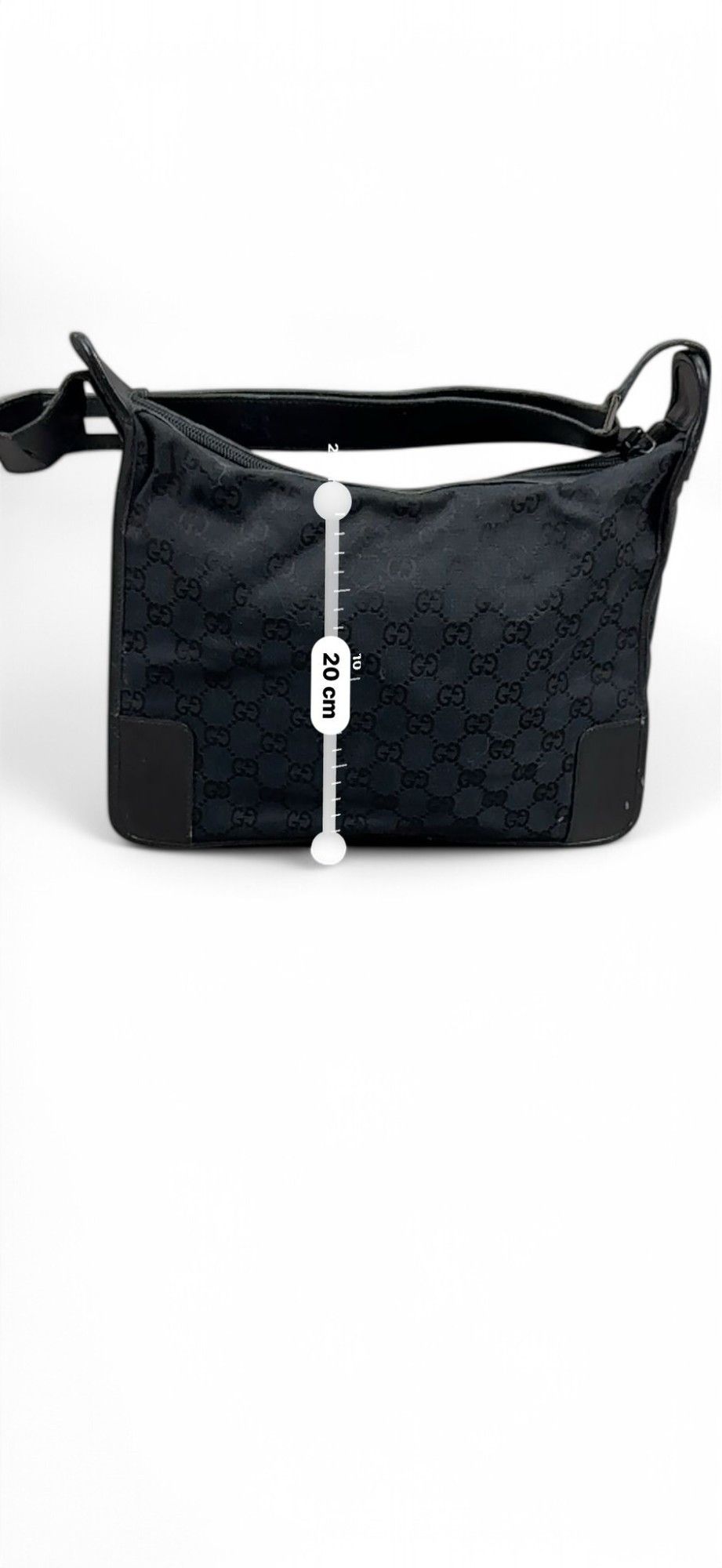 Gucci Gucci - Hobo Leather Handbag Shoulder Bag Monogram Black Size ONE SIZE - 4 Thumbnail
