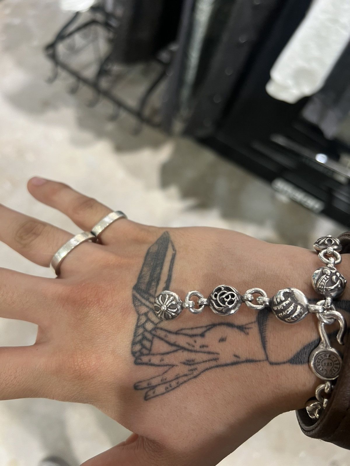Chrome Hearts Chrome Hearts Multi Ball Bracelet 11 Ball Silver Adjustable Size ONE SIZE - 4 Thumbnail