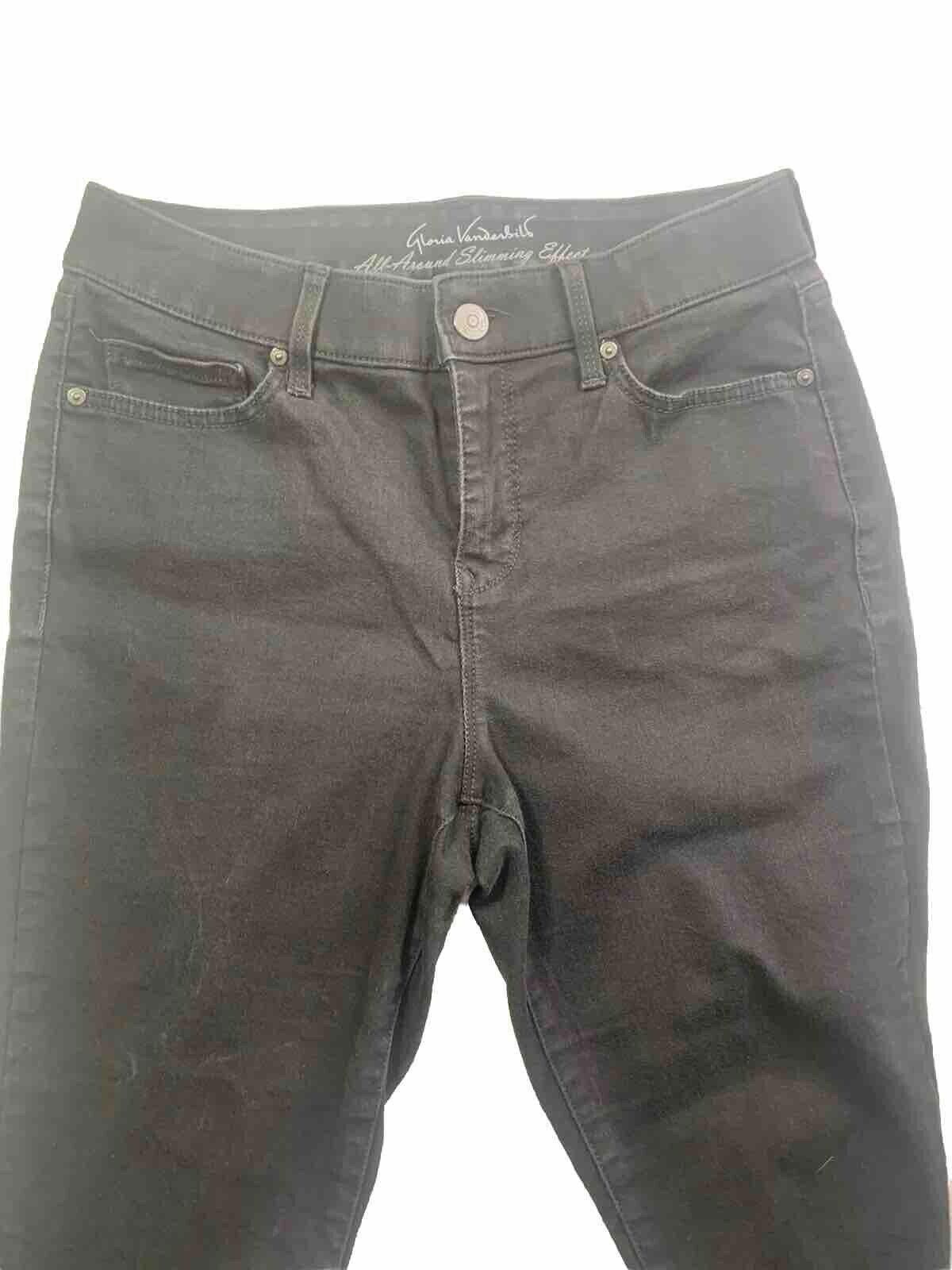 Other Gloria Vanderbilt Jeans Women's Sz 6 Black Curvy Skinny Size 28" / US 6 / IT 42 - 2 Thumbnail