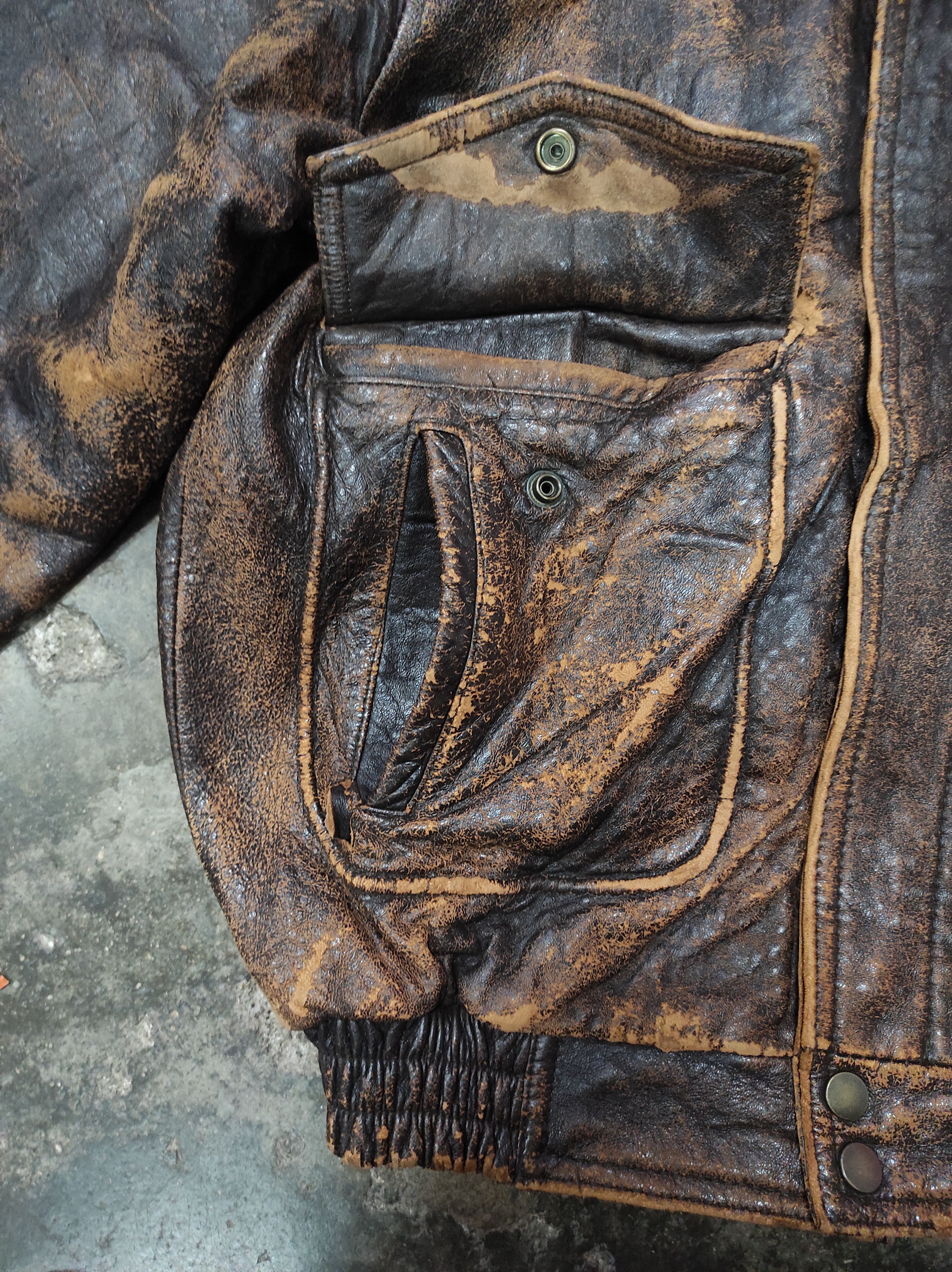 Harley Davidson COPPER PEDDY STYLE HARLEY DAVIDSON LEATHER JACKET DISTRESSED Size US L / EU 52-54 / 3 - 12 Thumbnail