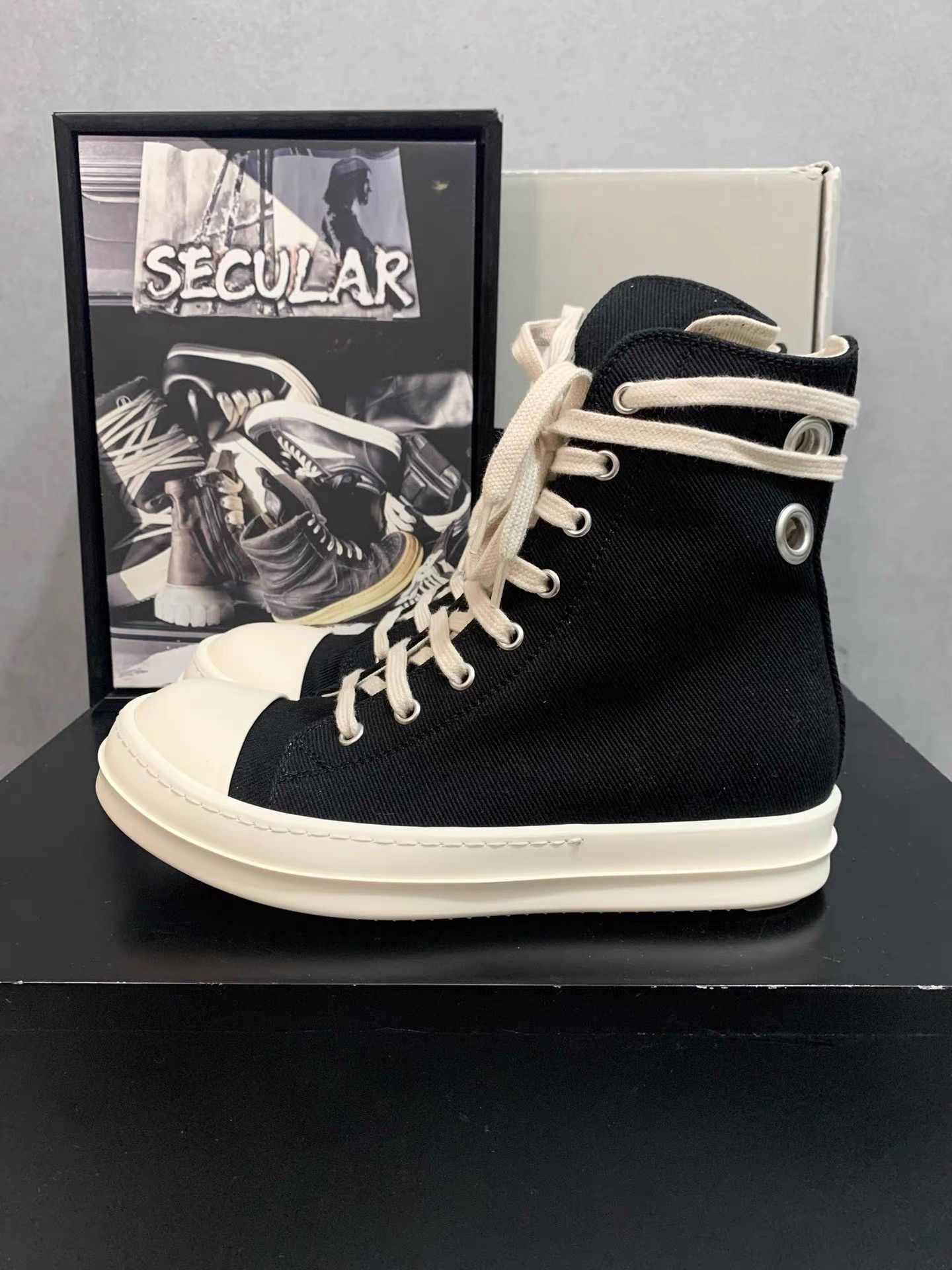 Rick Owens Rick Owens 23SS TURBODRK Chuck 70 Hi K34 Size US 6 / IT 36 - 2 Thumbnail