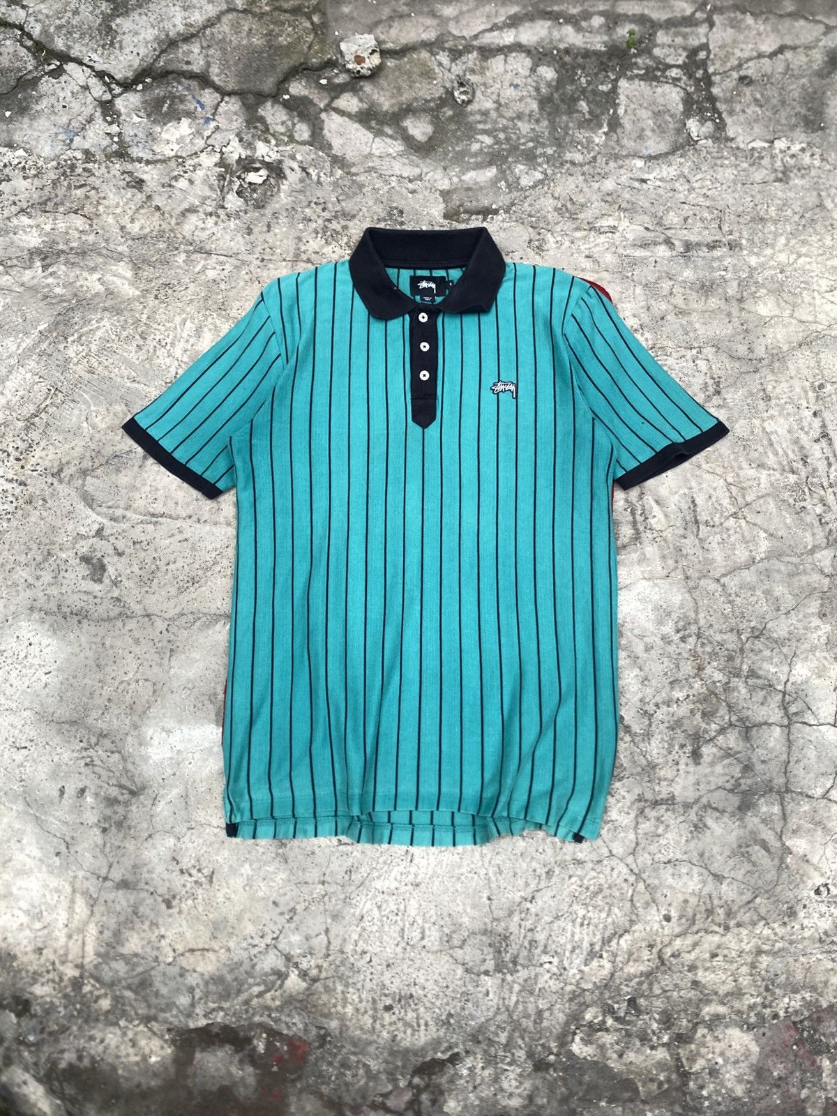 Stussy Stussy polo Shirt Striped Size US M / EU 48-50 / 2 - 1 Thumbnail