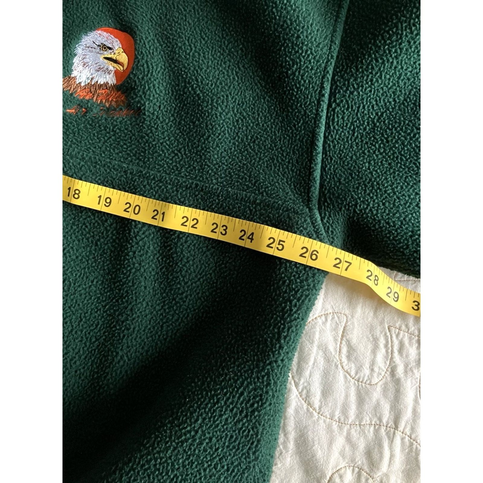 Vintage VINTAGE Kobe Sherpa Green Pullover Quarter Snap Bald Eagle Sweater XXL Mens Pullover Green Bald Eagle 90s Size US XXL / EU 58 / 5 - 4 Thumbnail
