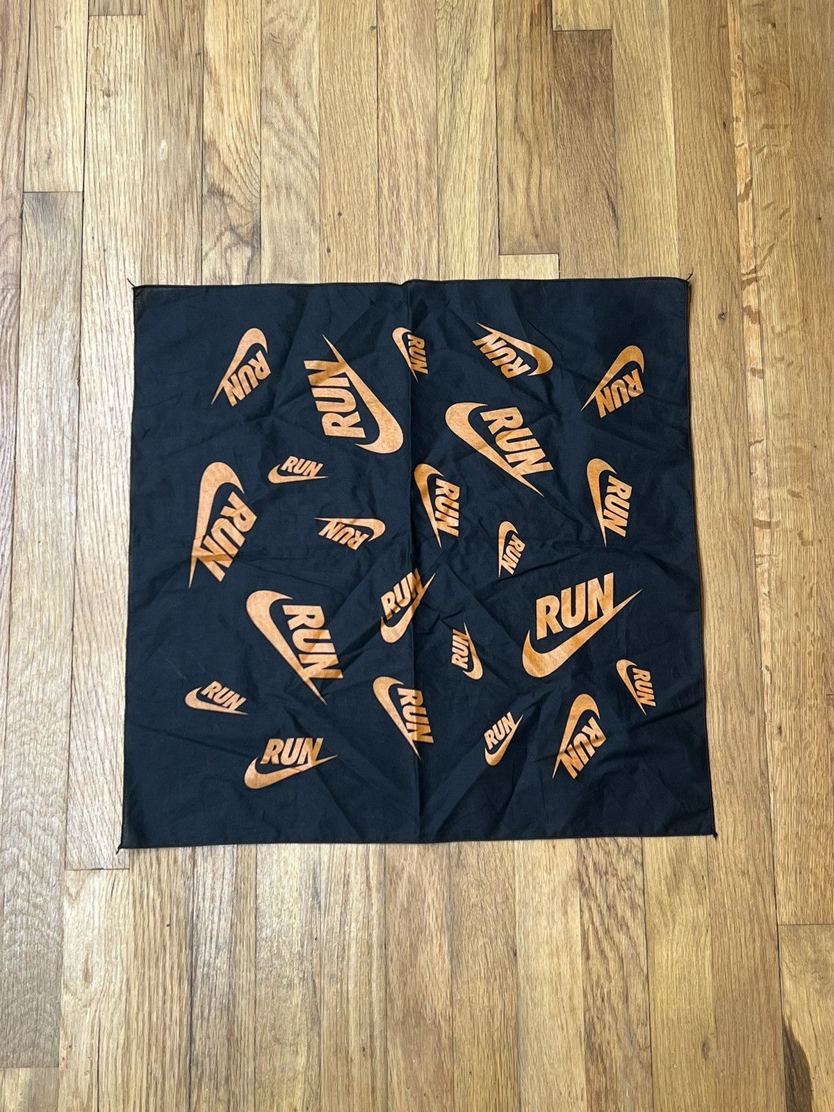 Nike Nike Run Black Bandana Orange Logo Size ONE SIZE - 3 Thumbnail