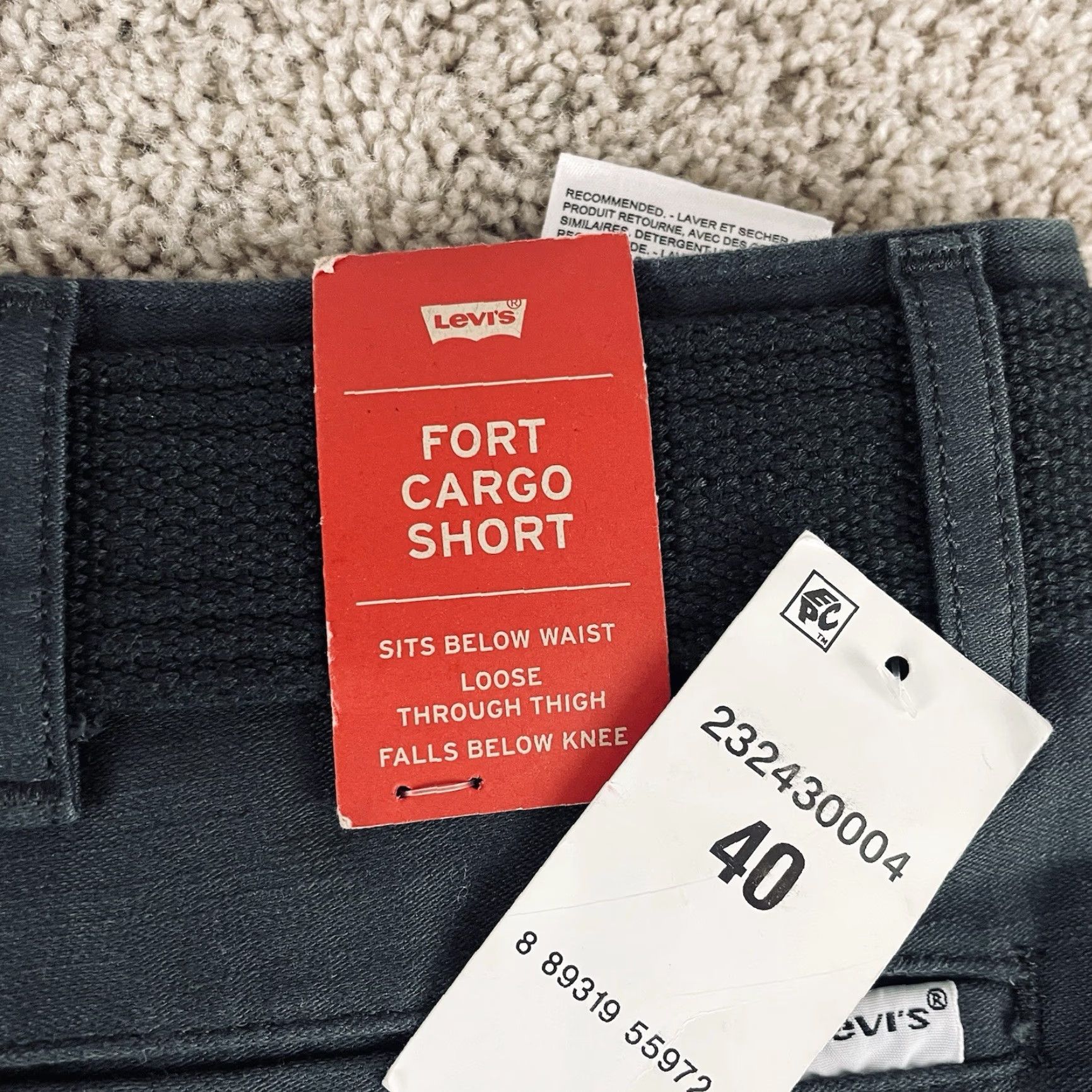 Levi's Levi's Fort Cargo Shorts Men's 40 Green Cargo Pocket Cotton NWT Medium Wash Outfit Casual Outdoors Size US 36 / EU 52 - 3 Thumbnail