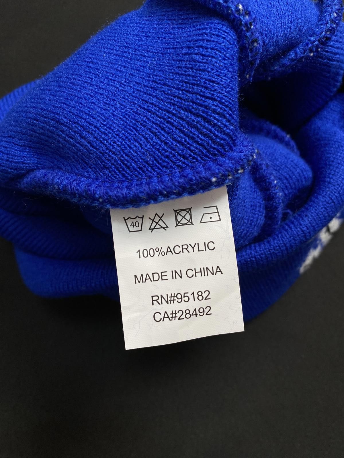 Hockey Skateboards Deadstock Hockey Lightning No Cuff Knit Blue Beanie OS Size ONE SIZE - 5 Thumbnail