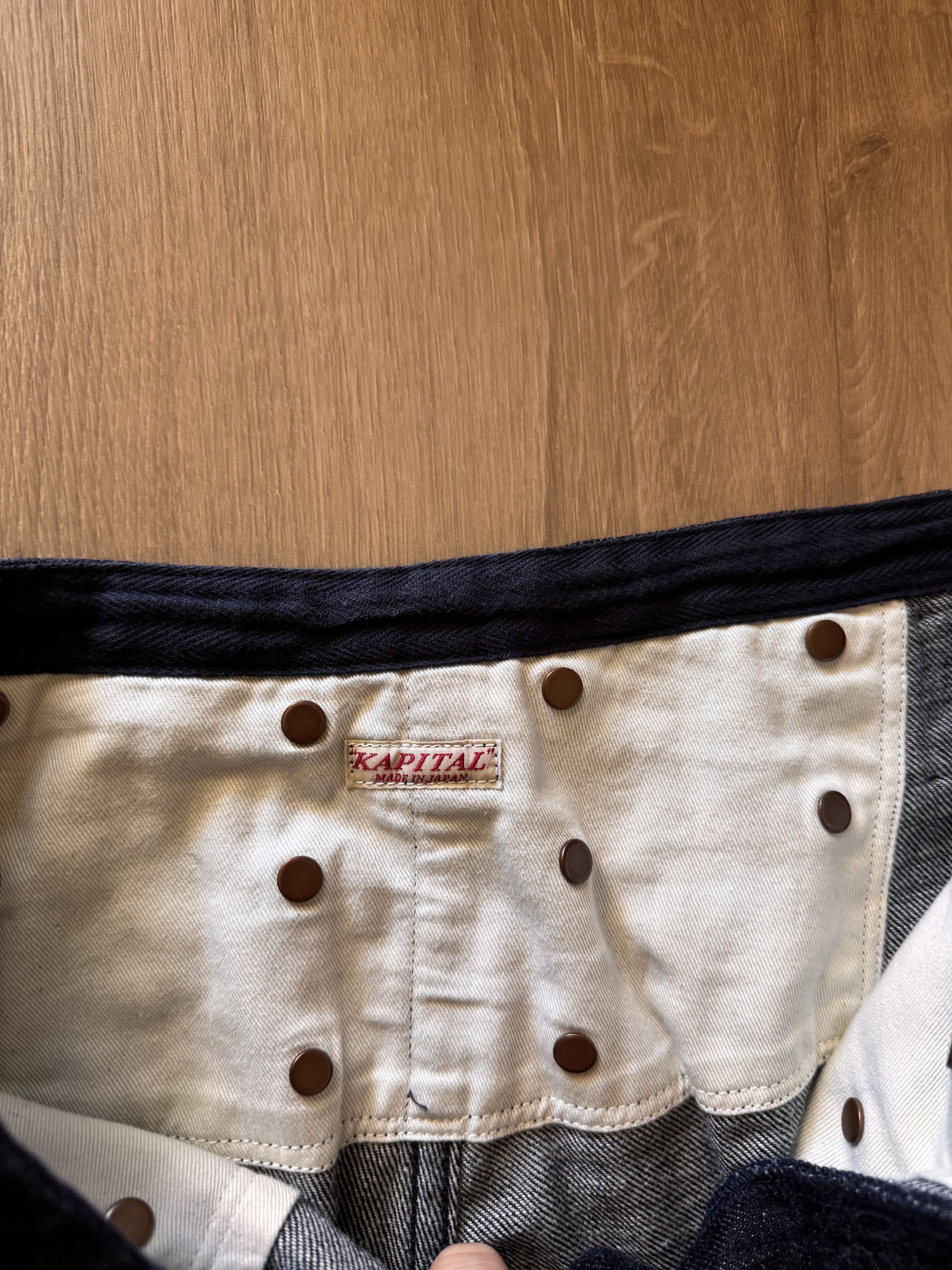 Kapital Kapital 12OZ DENIM 7-STARS SUSPENDER PANTS Size US 30 / EU 46 - 3 Thumbnail