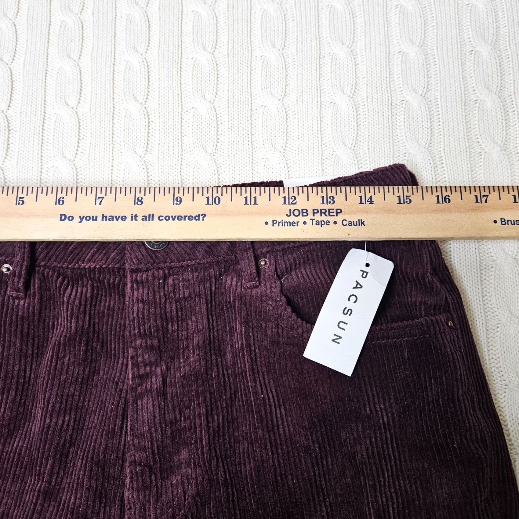 Pacsun PACSUN Mom Boysenberry Corduroy 100% Cotton Pant Size 29 Size 29" - 4 Thumbnail