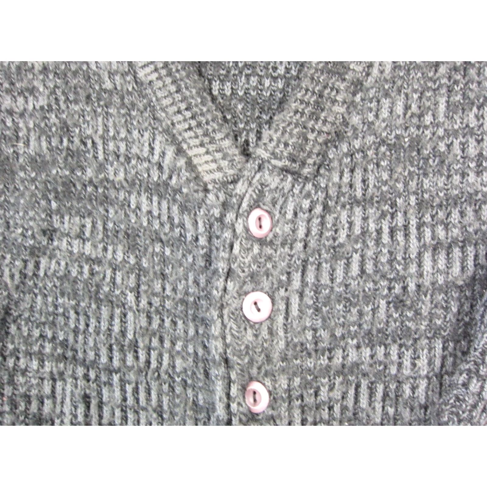 Saturdays NYC VINTAGE Saturdays Cardigan Mens XL Black Gray Knit 80s Sweater Knit Style: Tight-Knit Long Sleeve V-Neck Cardigan 80s USA Size US XL / EU 56 / 4 - 2 Thumbnail
