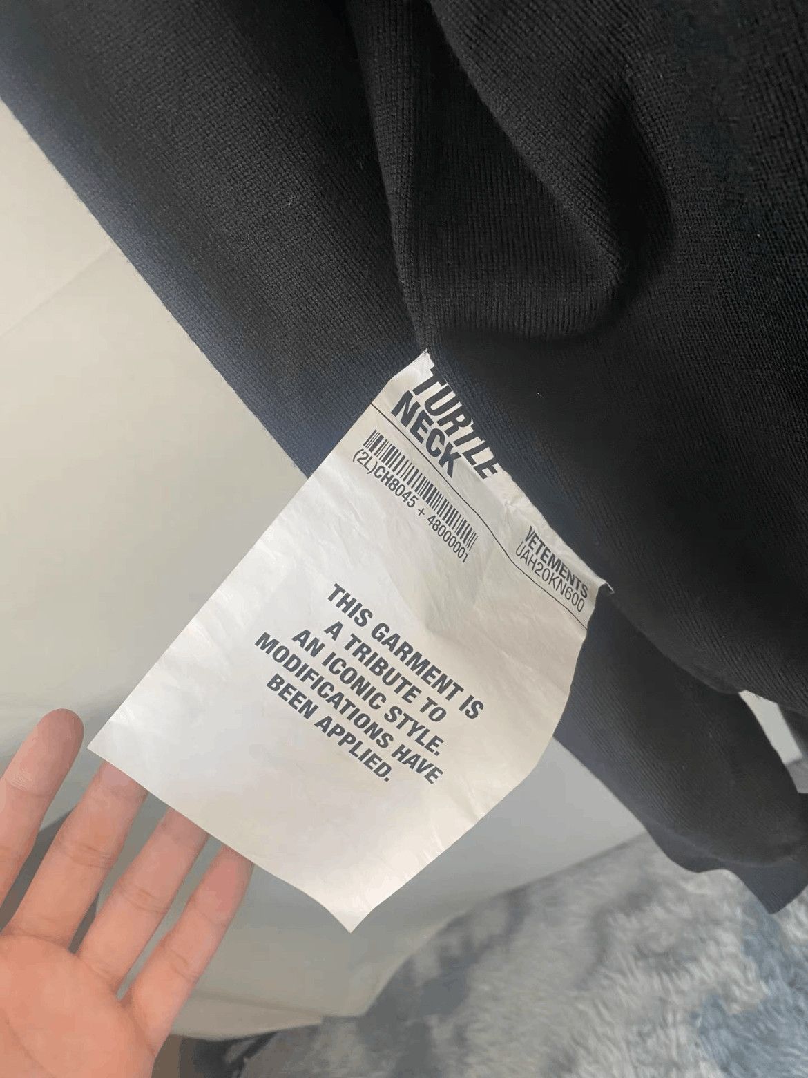 Vetements Vetements Warning Slogan Knitwear Hi-neck Size US S / EU 44-46 / 1 - 4 Thumbnail