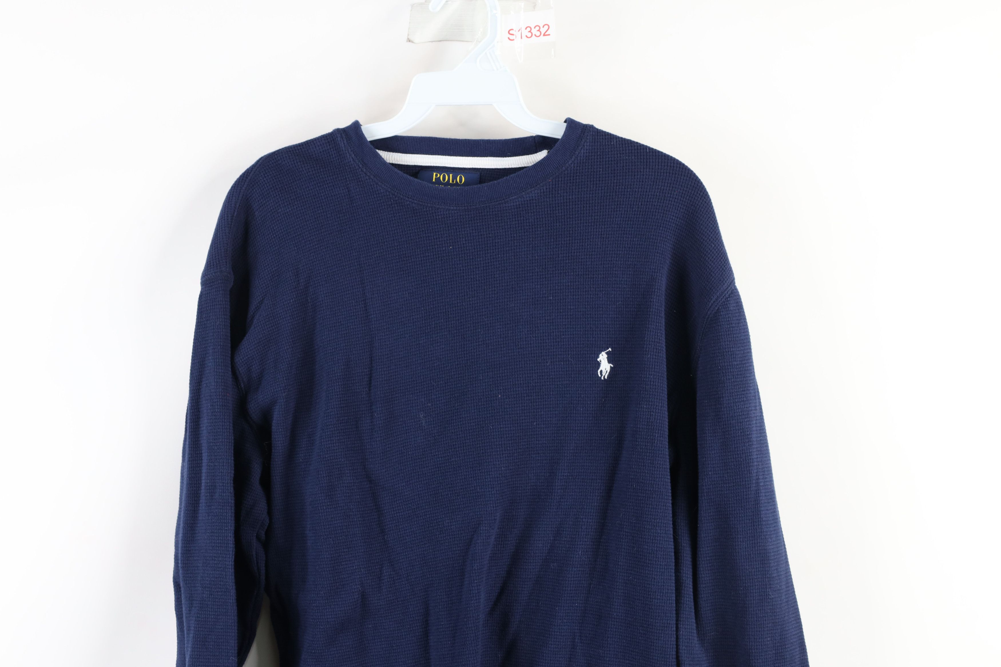 Polo Ralph Lauren Vintage Ralph Lauren Thermal Waffle Knit Long Sleeve T-Shirt Size US M / EU 48-50 / 2 - 2 Thumbnail