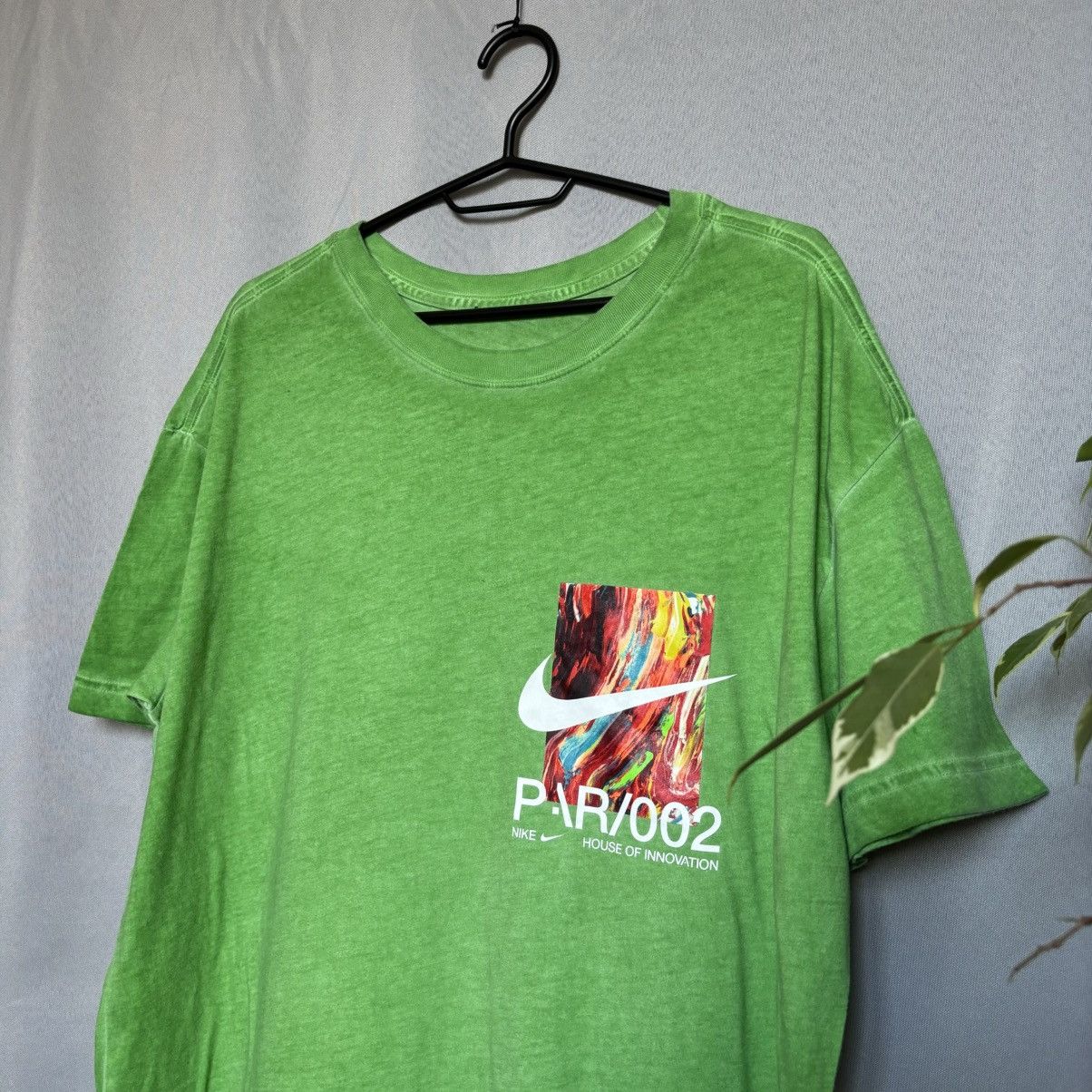 Nike Nike tee T-shirt medium green streetwear sportswear Size US M / EU 48-50 / 2 - 2 Thumbnail
