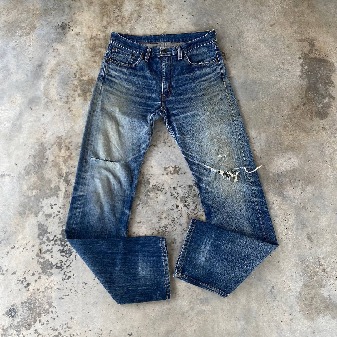 Levi's VINTAGE LEVIS 505 JAPAN DISTRESSED DENIM W32X33 Size US 32 / EU 48 - 10 Thumbnail