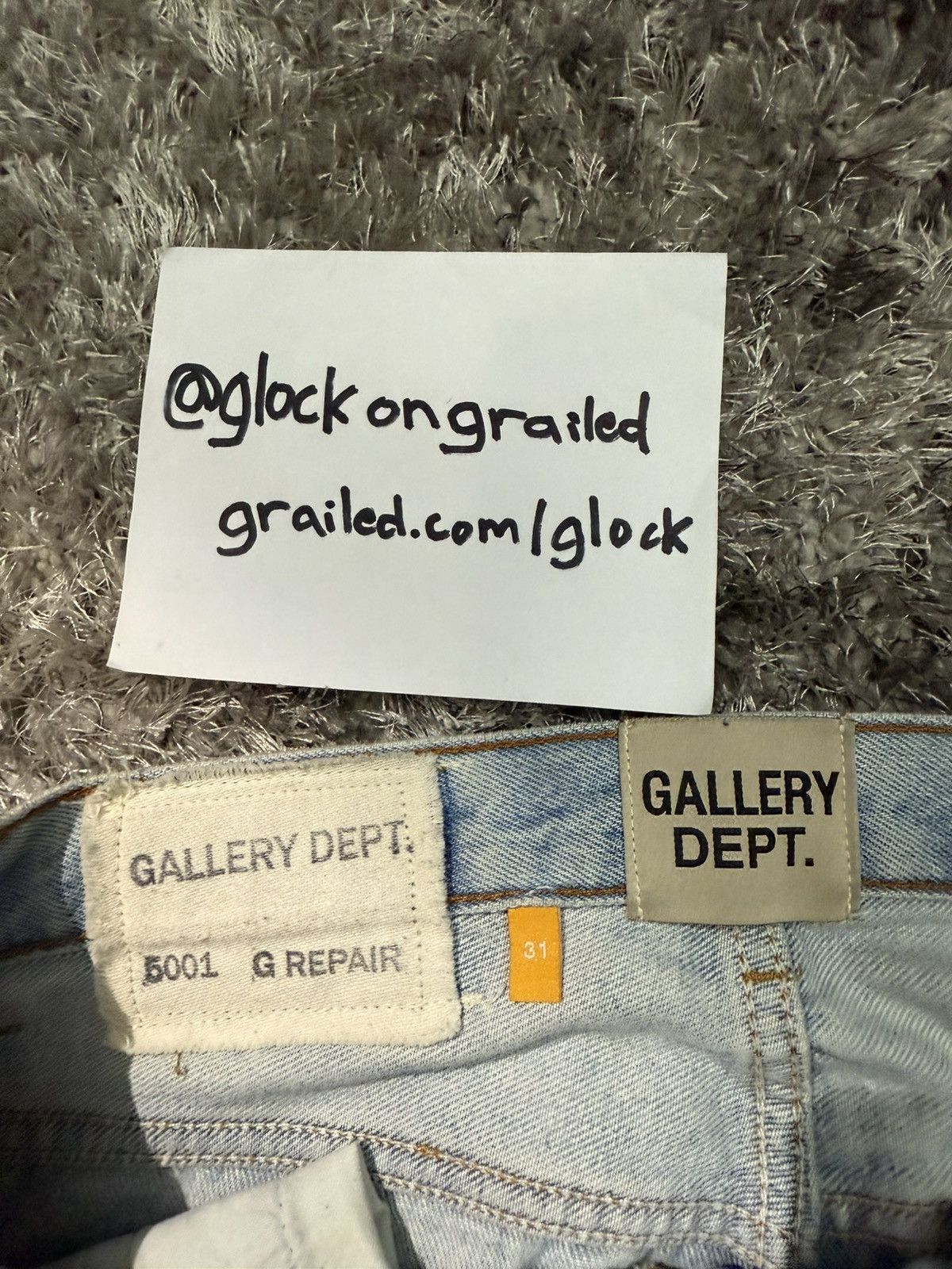 Gallery Dept. Gallery Dept Super Flooded G Patch Levi’s Denim Size 31x34 Size US 31 - 14 Thumbnail