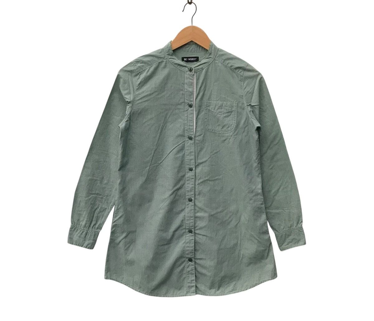 Beams Plus Beamsboy Women Button Ups Mandarin Collar Dress Blouses Size M / US 6-8 / IT 42-44 - 1 Thumbnail