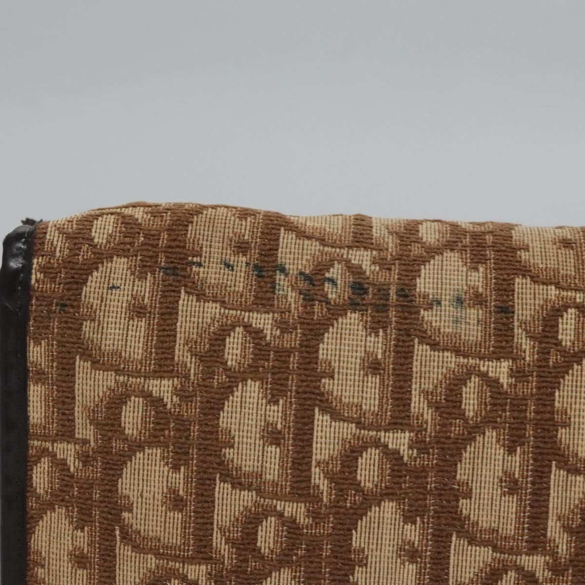 Dior DIOR Trotter Canvas Chain Shoulder Bag Brown Gold Size ONE SIZE - 4 Thumbnail