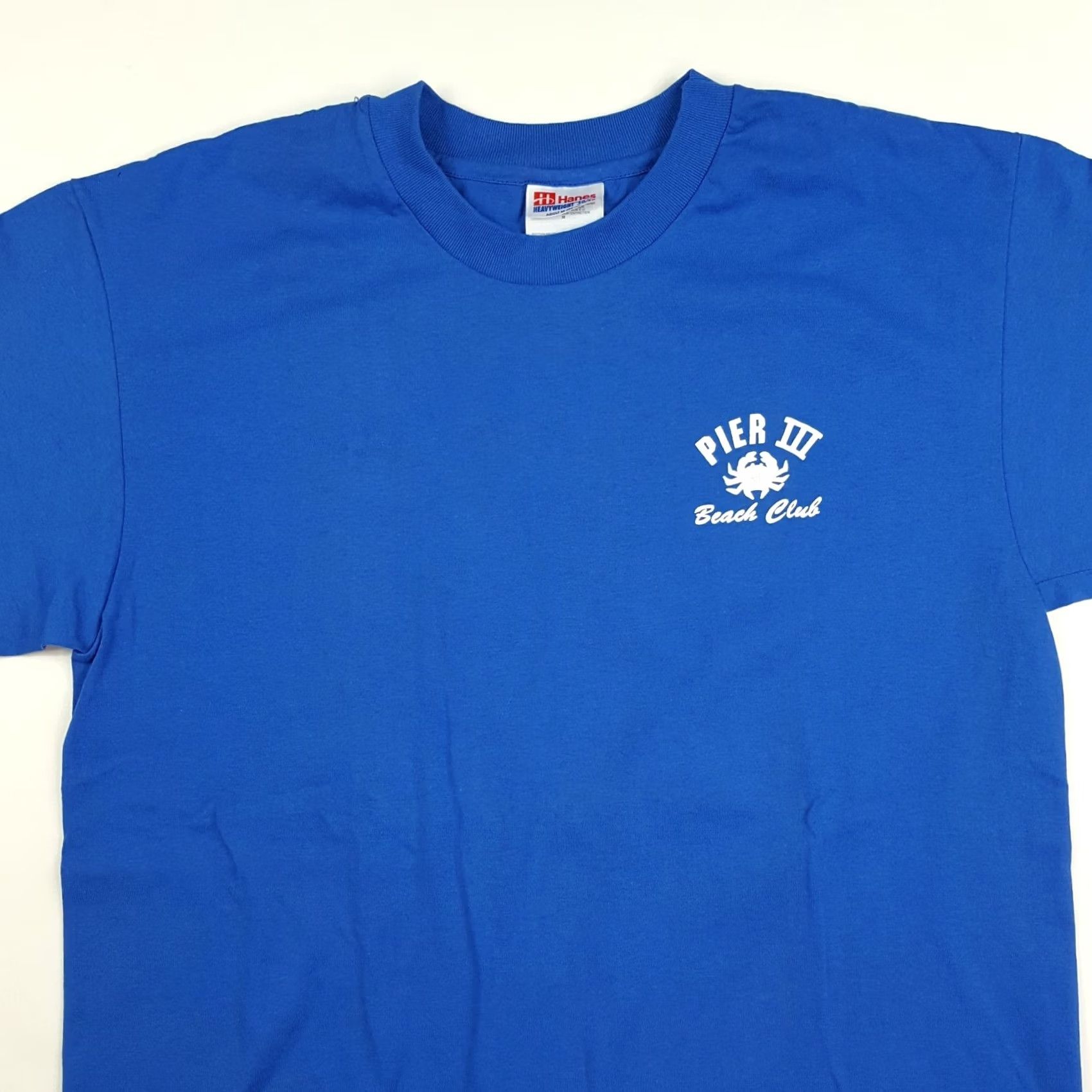 Hanes VINTAGE Beach Club T-Shirt Men XS? Hmm Size US M / EU 48-50 / 2 - 5 Thumbnail