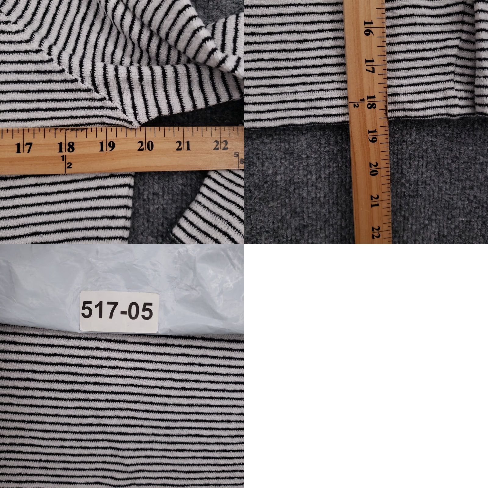 Madewell Madewell Sweatshirt Womens 2XS XXS Gray Striped Terry Raglan Oversized Size XXS / US 00 / IT 34 - 8 Thumbnail