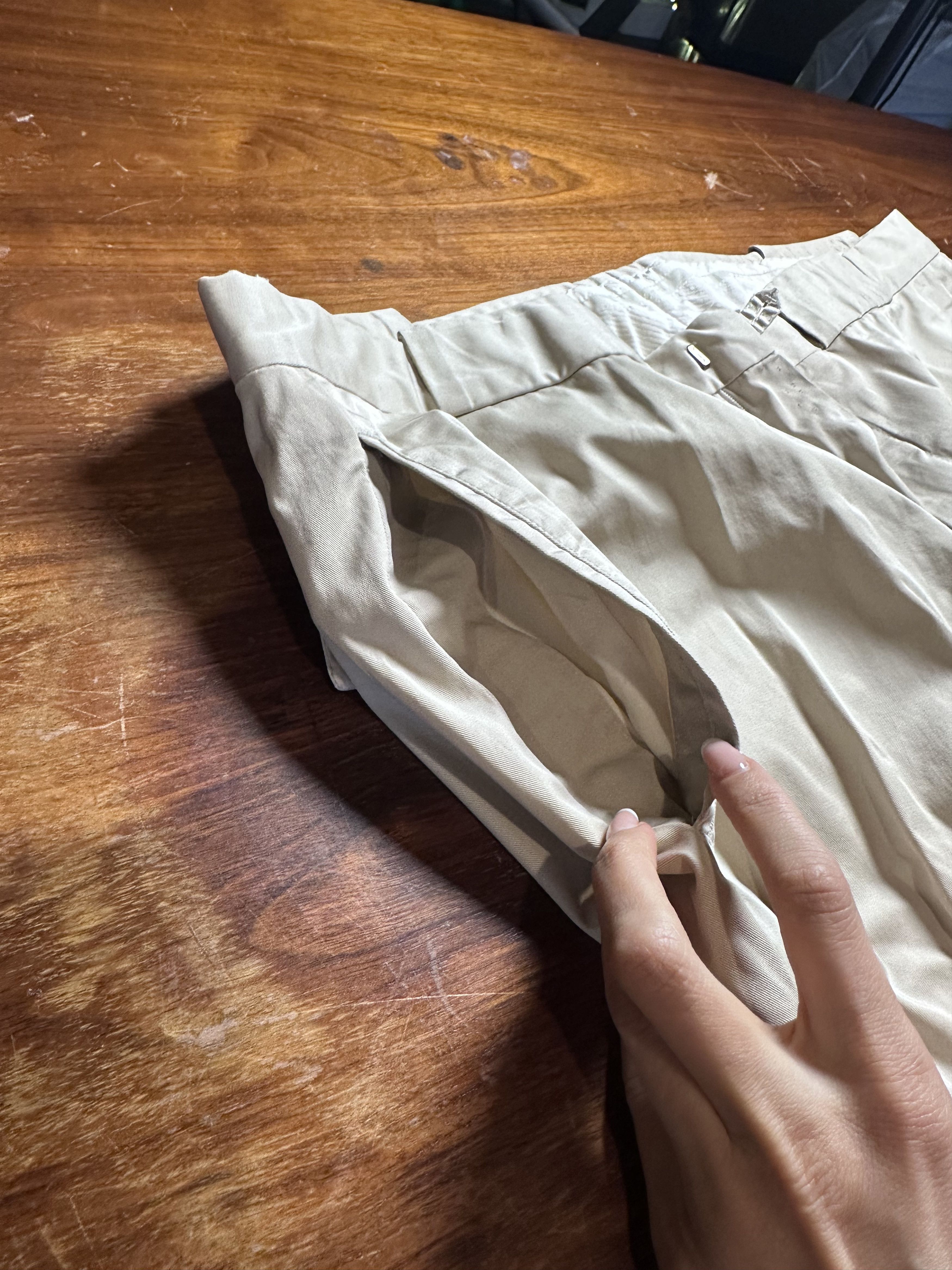Z Zegna Z Zegna Narrow Fit Khaki Chino Trousers Pants Size US 40 / EU 56 - 8 Thumbnail