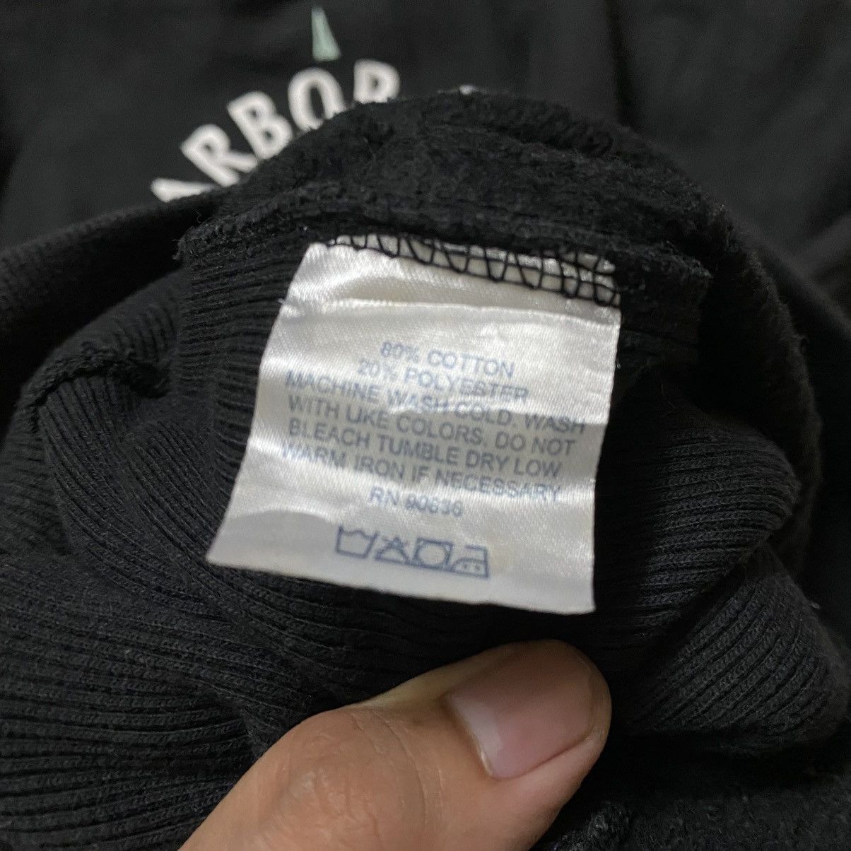 Vintage Vintage 90's Sport-Tek Harbor City Int. School Hoodies Size US M / EU 48-50 / 2 - 7 Thumbnail