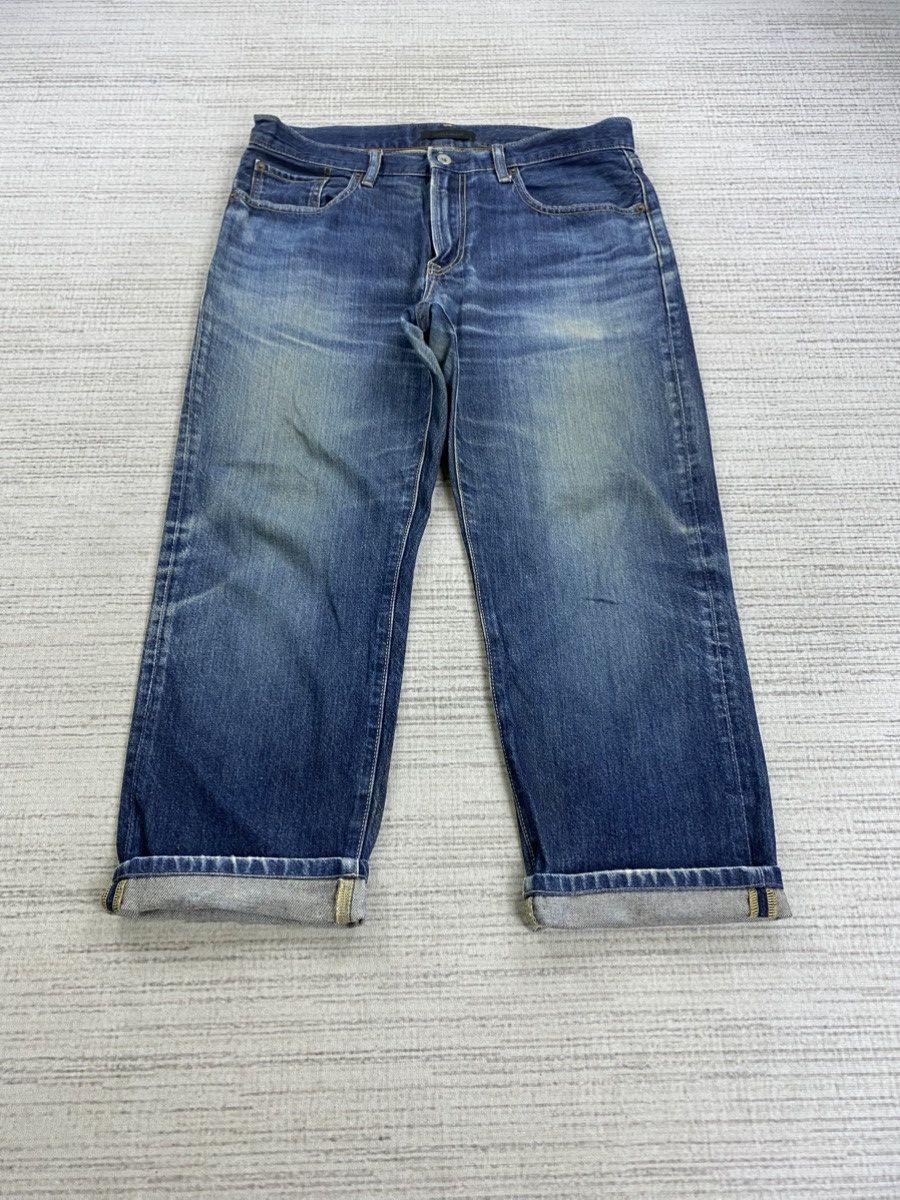 Japanese Brand × Uniqlo Vintage Uniqlo Big Size Denim Pants Size US 35 - 5 Thumbnail