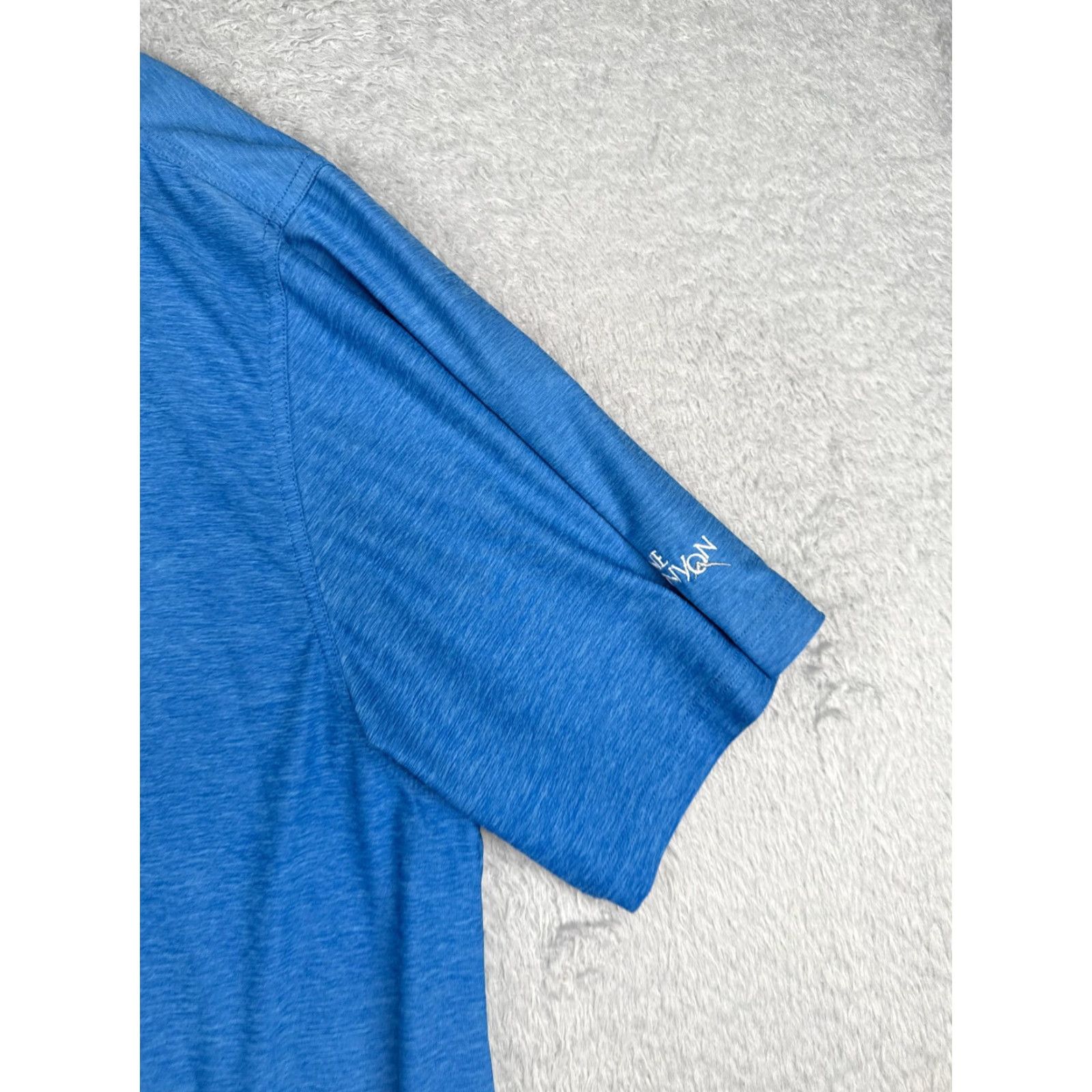 Vintage Straight Down Polo Shirt Men 2XL Blue Polyester Short Sleeve Polo Shirt Men Regular Blue 2XL Golf Outdoor Golfer Shirts Mens Size US XXL / EU 58 / 5 - 2 Thumbnail