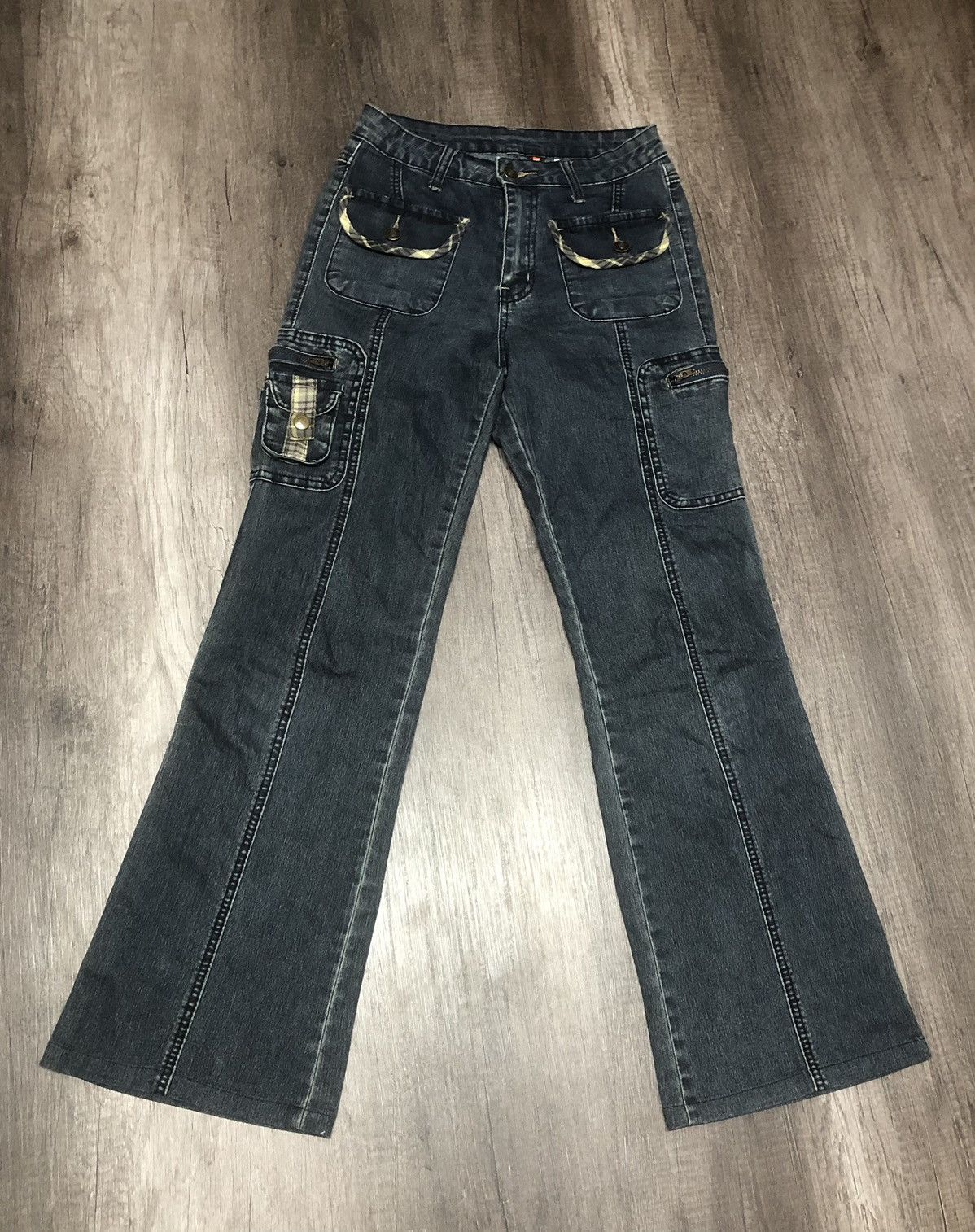 Designer × Japanese Brand Vintage Sun Rose Bush Pant Stretchable Jeans Size 27" / US 4 / IT 40 - 1 Thumbnail