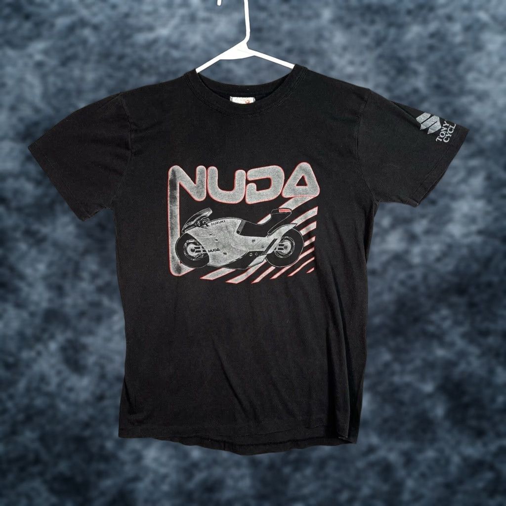Vintage VINTAGE Suzuki Nuda Concept Motorcycle T Shirt Adult Mens Medium Black Mens Size US M / EU 48-50 / 2 - 1 Thumbnail