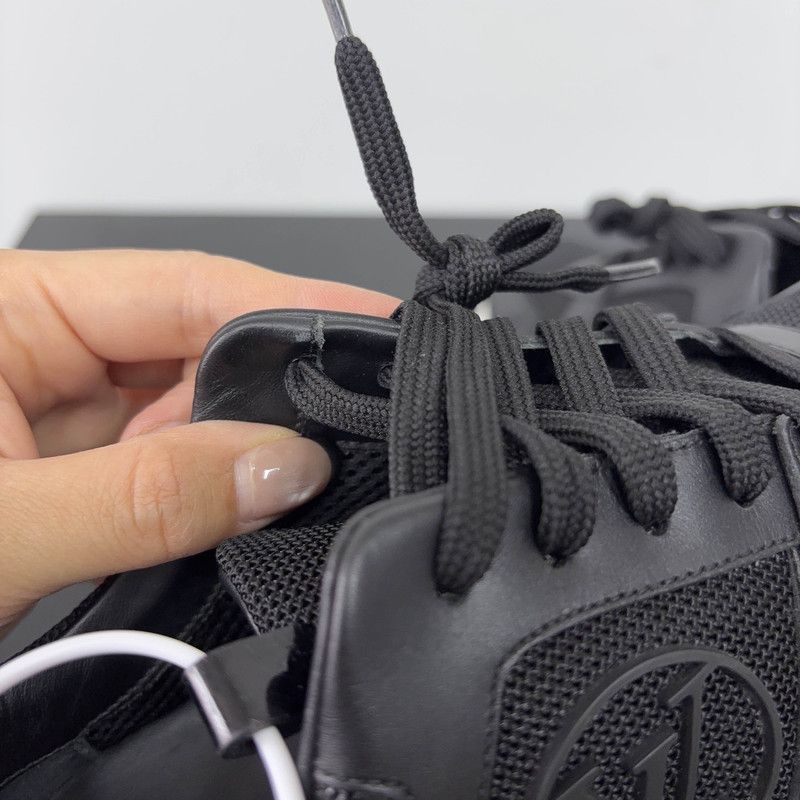 Louis Vuitton Louis Vuitton Black Casual Sport Sneakers - Size US 5.5 / EU 38 - 1 Thumbnail