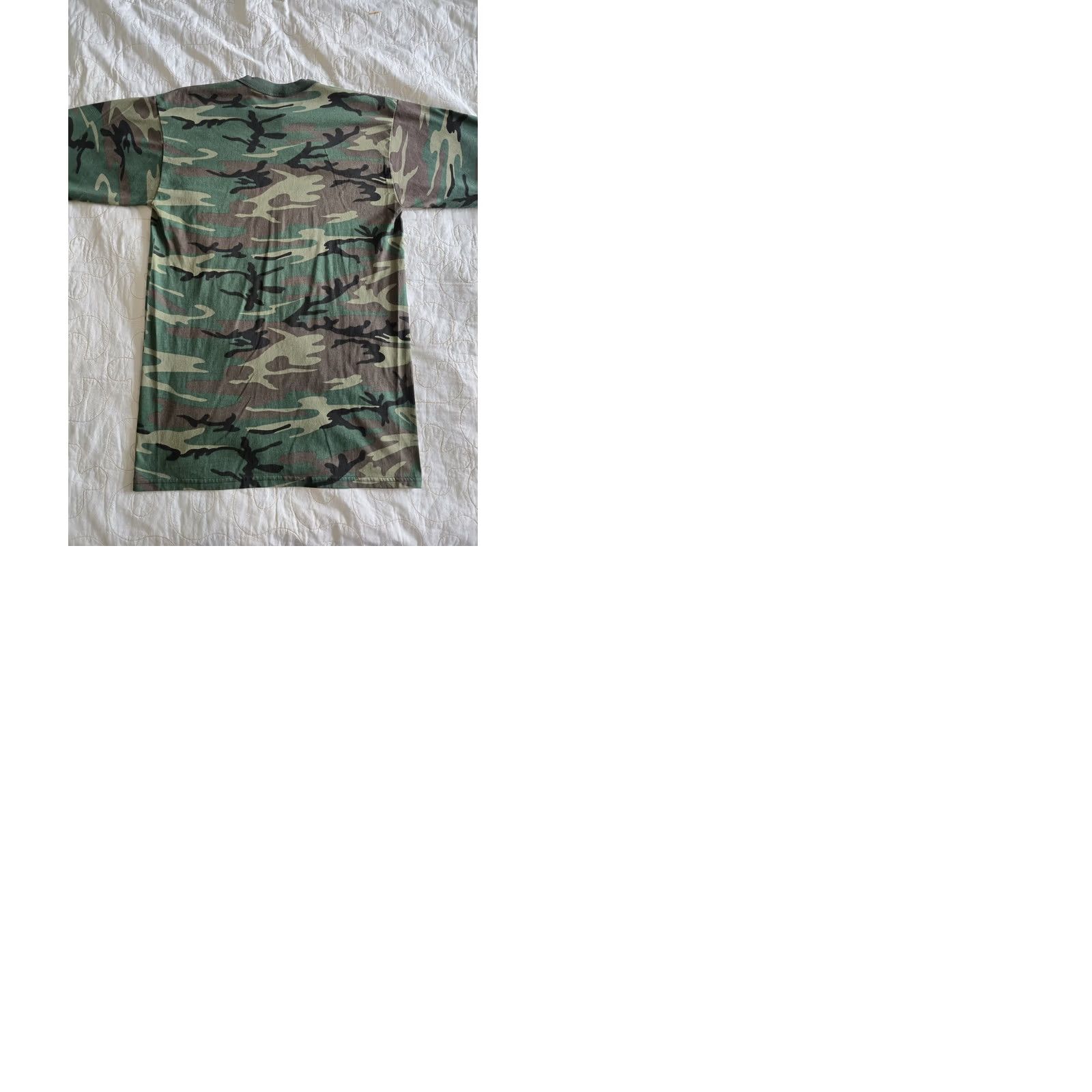 Vintage VINTAGE Camouflage Hunting Camo Short Sleeve t-shirt LARGE Tee Swing Unisex Adult 1980s Woodland Green Graphic Tee 80s Mens Womens Size US L / EU 52-54 / 3 - 9 Thumbnail