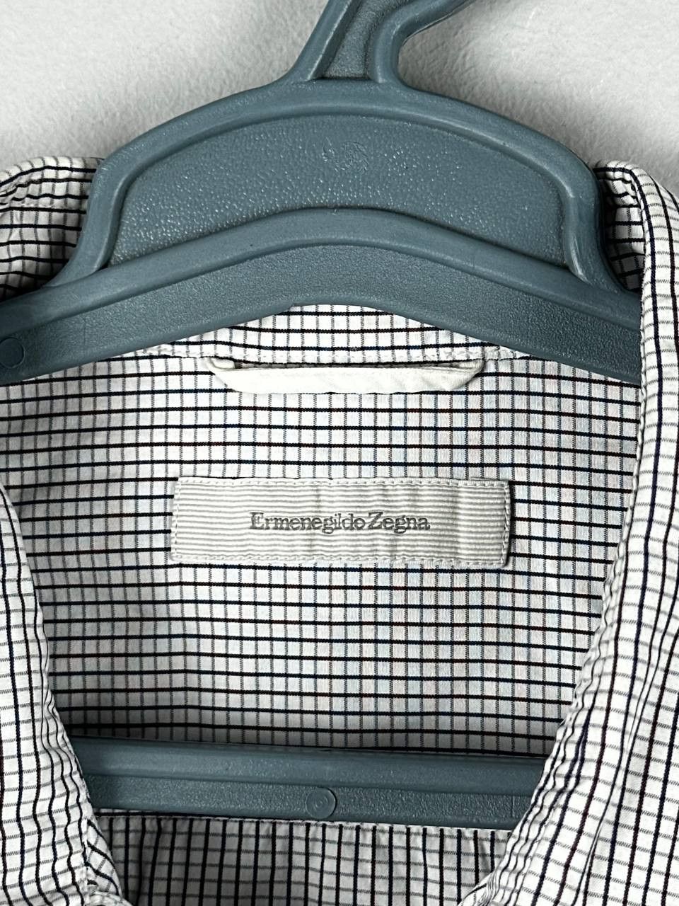 Ermenegildo Zegna Ermenegildo Zegna Luxury Plaid Short Sleeve Shirt Size US L / EU 52-54 / 3 - 7 Thumbnail