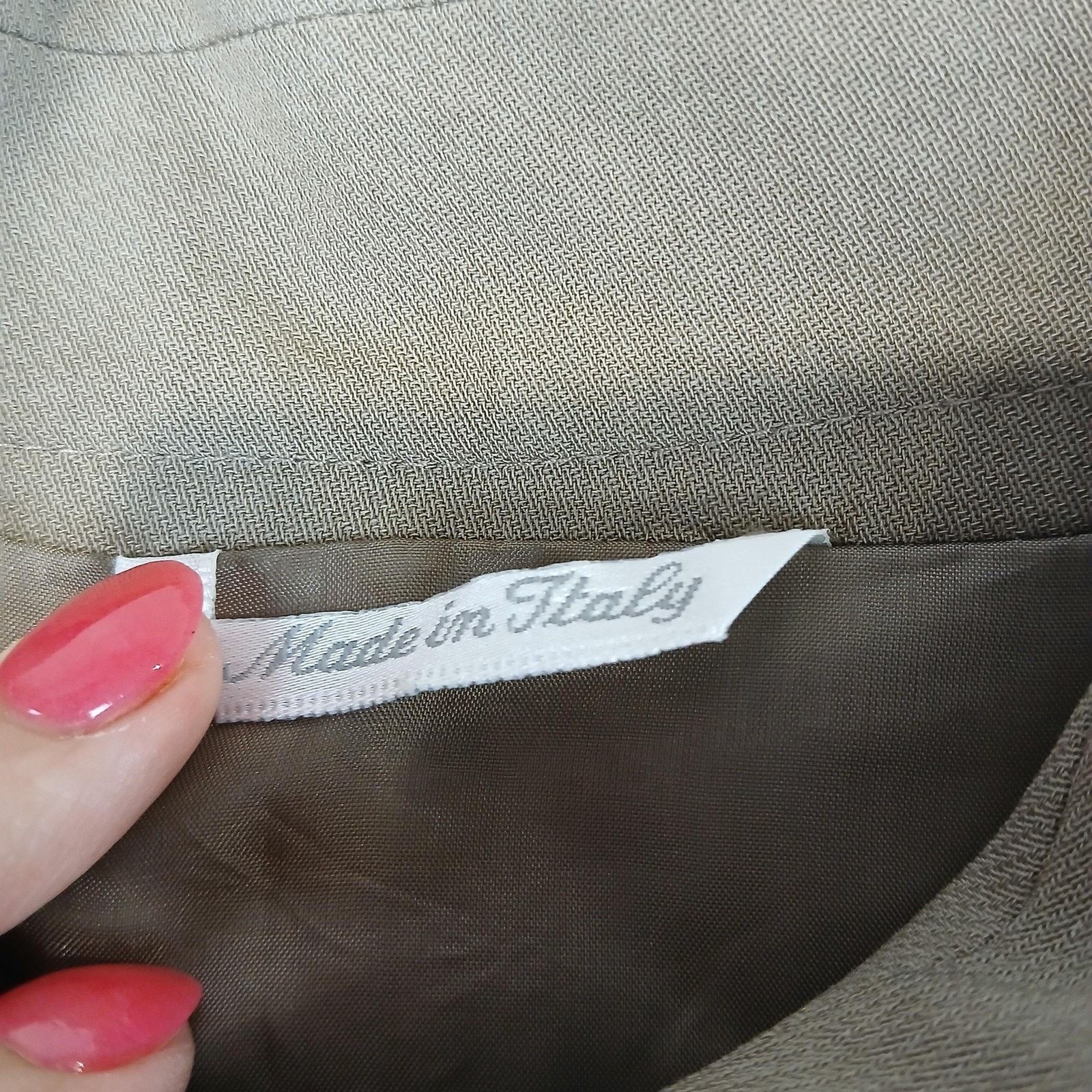Max Mara MaxMara Coat Womens Small Taupe Beige Wool Blend Long Jacket Size S / US 4 / IT 40 - 6 Thumbnail