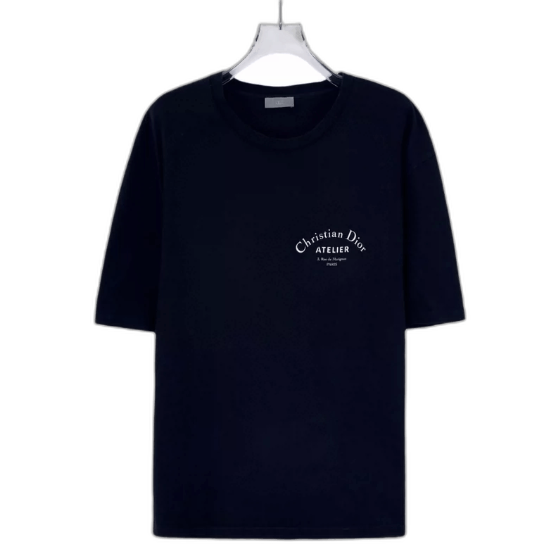 Dior Christian Dior Black Logo Cotton T-2505 Size XS / US 0-2 / IT 36-38 - 1 Thumbnail