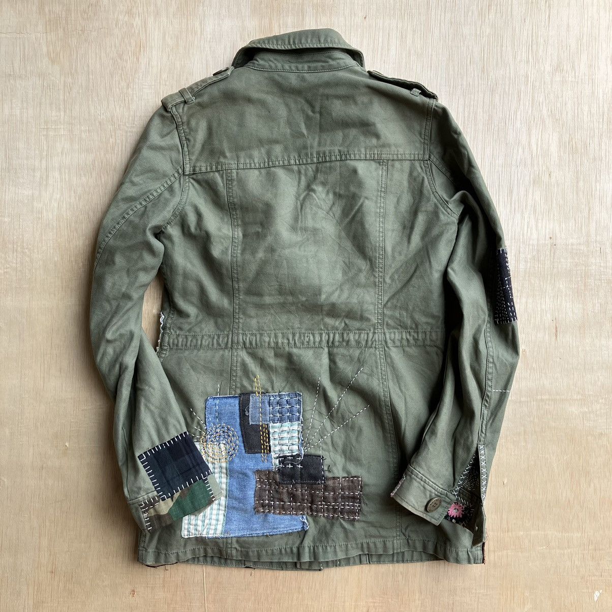 Vintage SLY MILITARY PARKA PATCH WORK Size S / US 4 / IT 40 - 8 Thumbnail