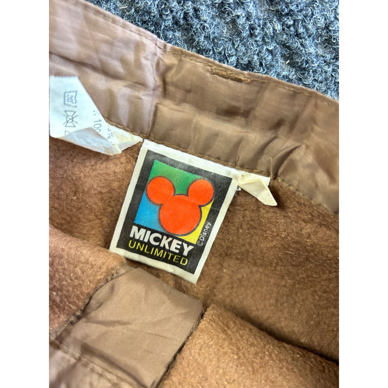 Mickey Unlimited VINTAGE Minnie Mouse Disney Mickey Flare Snow Pants Lined Fur Cuff Brown Women S Brown Snow Pants 90s y2k Disney Minnie Mouse Mens Womens Girls Size 28" / US 6 / IT 42 - 6 Thumbnail