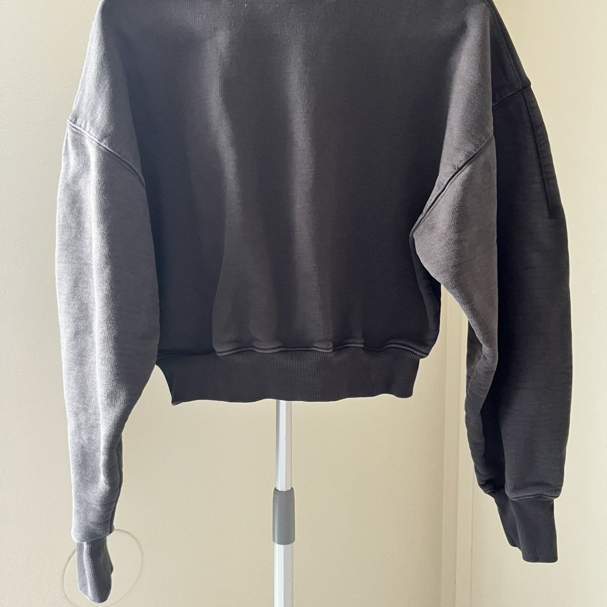 RECTO Recto Llege-logo Cropped Sweatshirt Gray Unisex One Size Size US S / EU 44-46 / 1 - 7 Thumbnail
