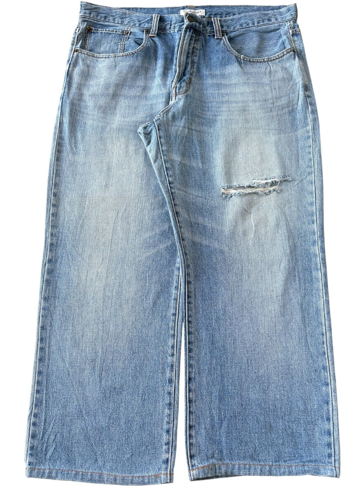 JNCO Vintage Japanese Brand Faded Wash Distress Baggy Jeans Size 38" / US 16 / IT 52 - 1 Thumbnail