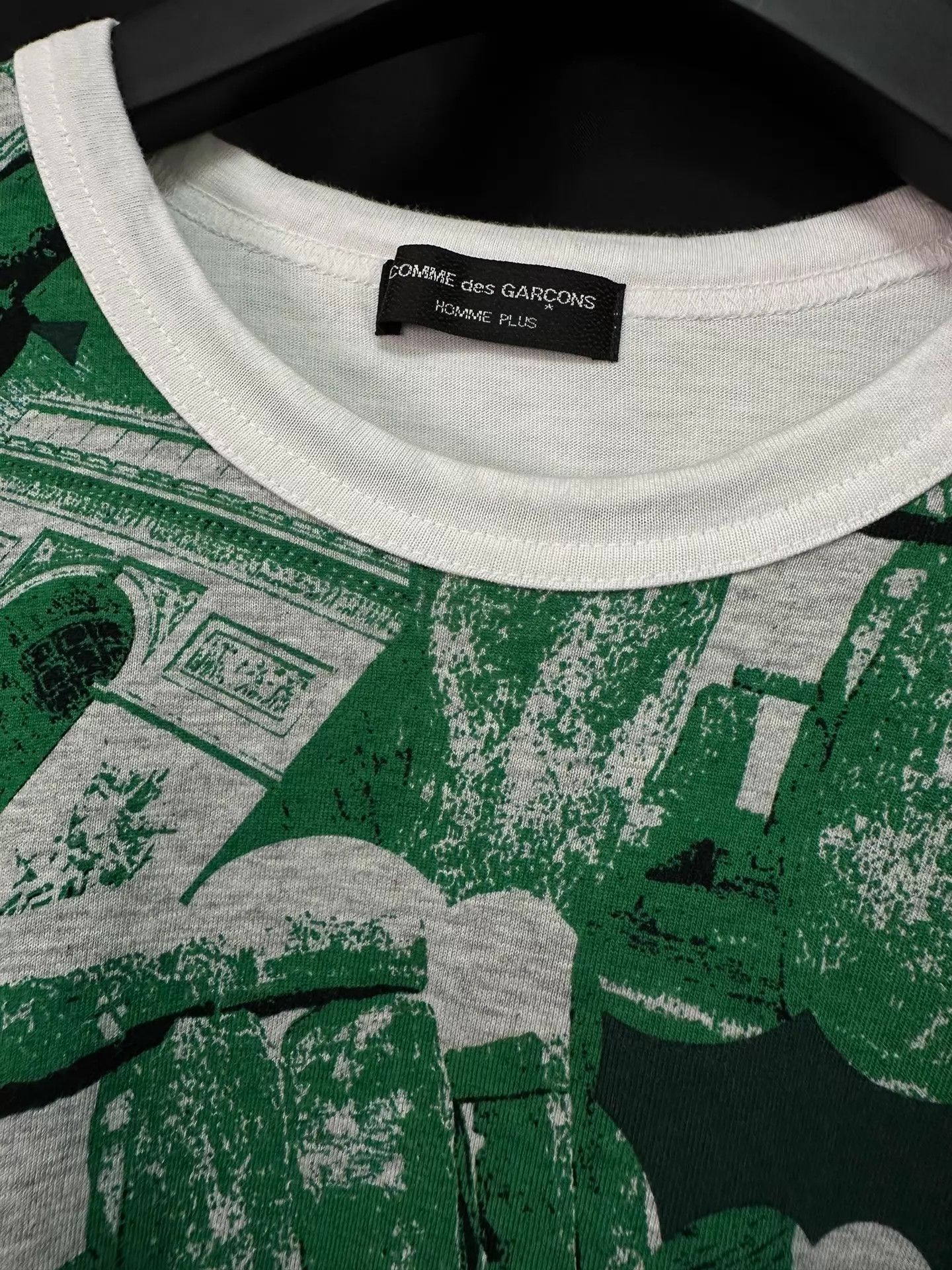 Comme des Garcons CDG 01ss Double Face Travel Tee White Cotton Panel NM Size US M / EU 48-50 / 2 - 4 Thumbnail