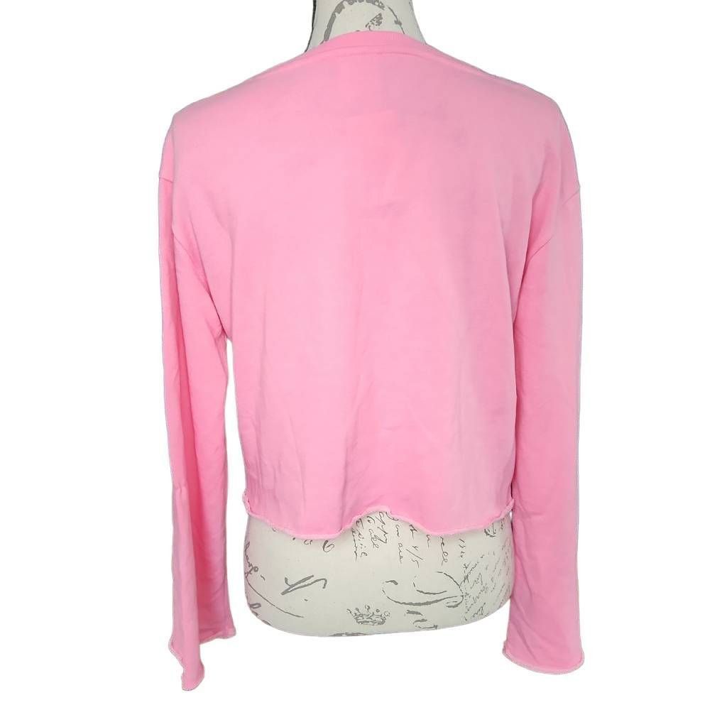 H&M Divided H&M Women's Size XS Pink Crop Sweatshirt Size XS / US 0-2 / IT 36-38 - 4 Thumbnail