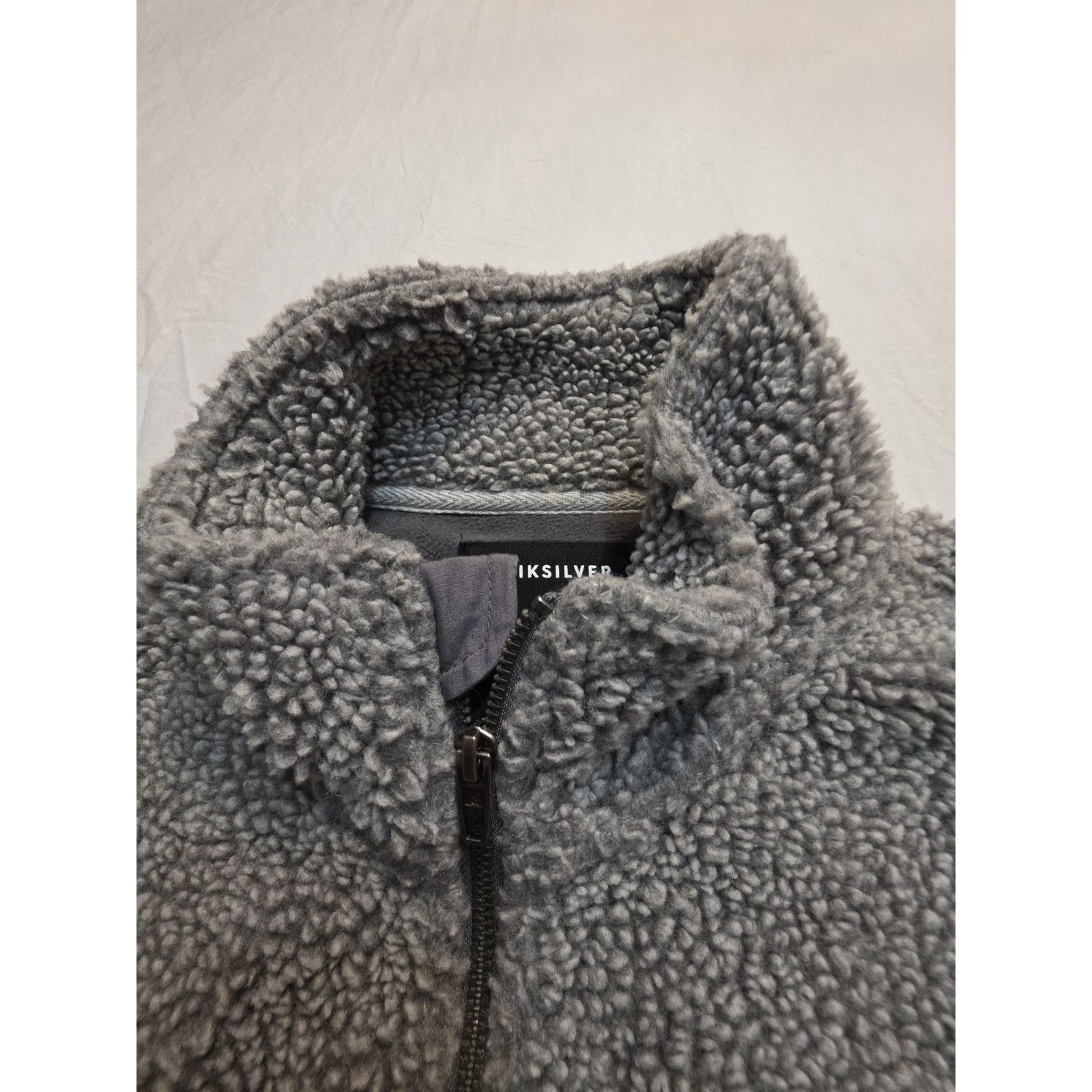Quiksilver Quicksilver Men's Fleece Sherpa Grey 1/4 Zip Size Xl Jacket Size US XL / EU 56 / 4 - 3 Thumbnail
