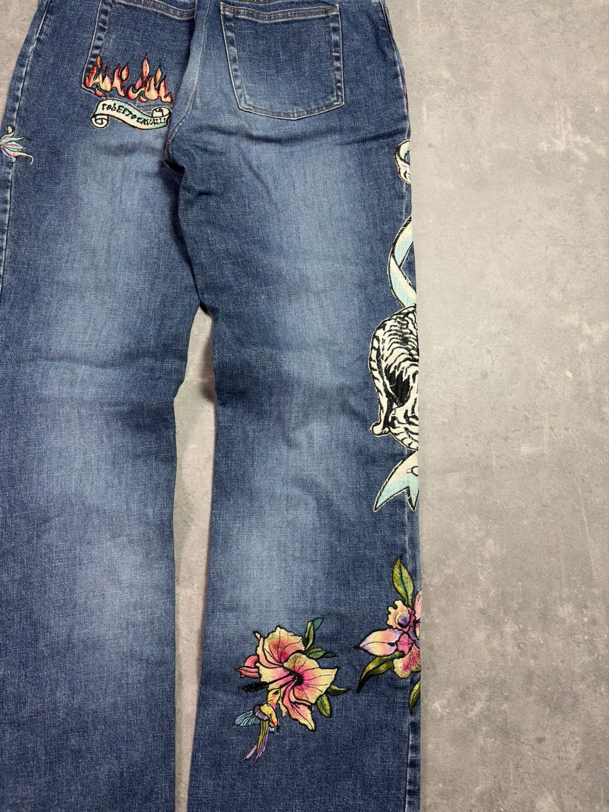 Roberto Cavalli SS03 Roberto Cavalli Tattoo Denim Jeans 30 32 Rare 00s Size US 30 / EU 46 - 12 Thumbnail