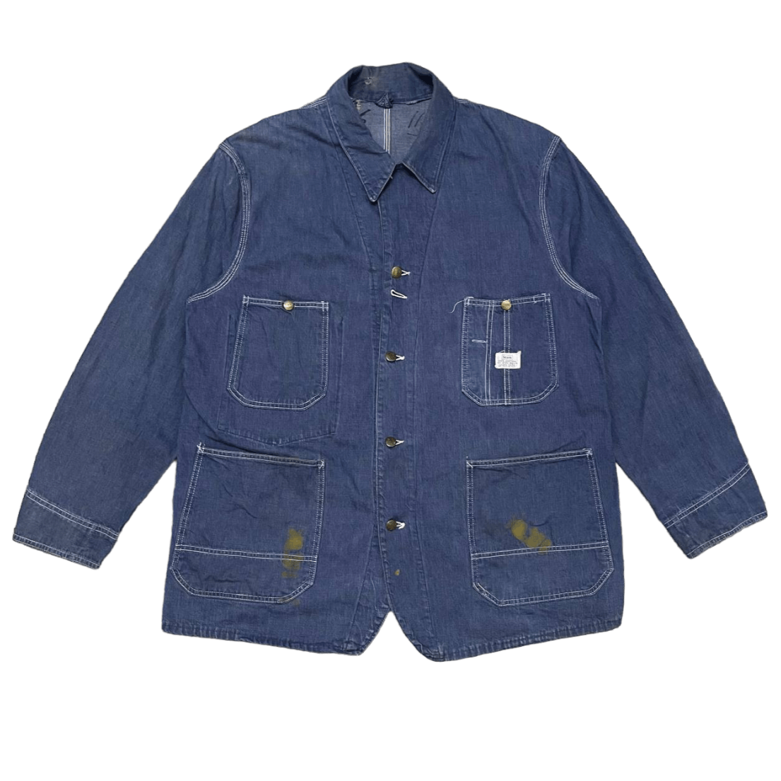 40〜50's HERCULES DENIM BLANKET JACKET　L Vintage 1940-1950's Hercules Sears Blanket Lined Denim
