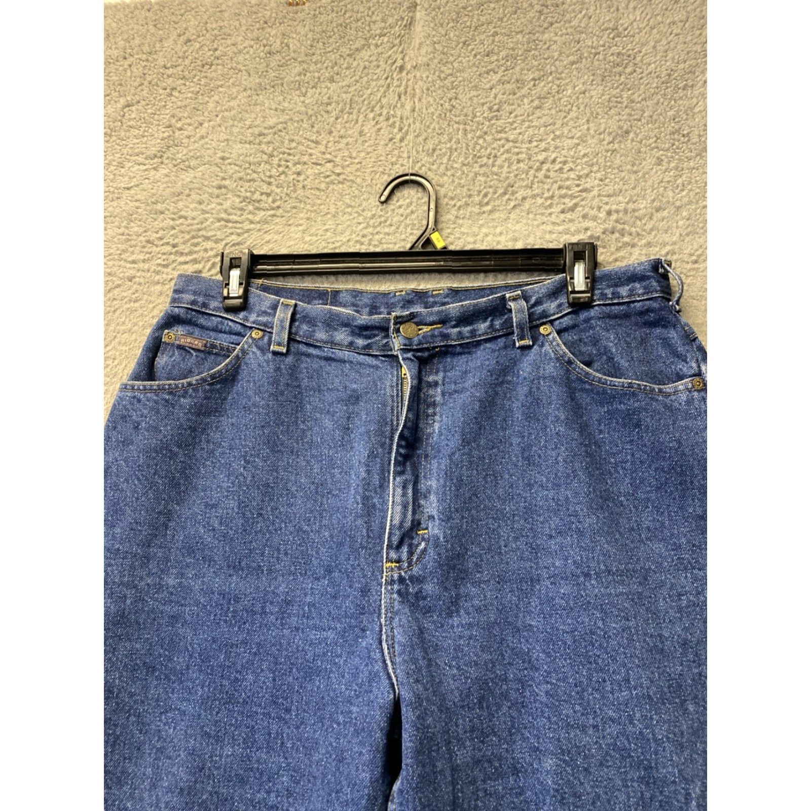 Vintage Riders Jeans Womens 36x31 Blue Straight Leg High Rise Denim /0420 Size 25" / US 0 / IT 36 - 2 Thumbnail