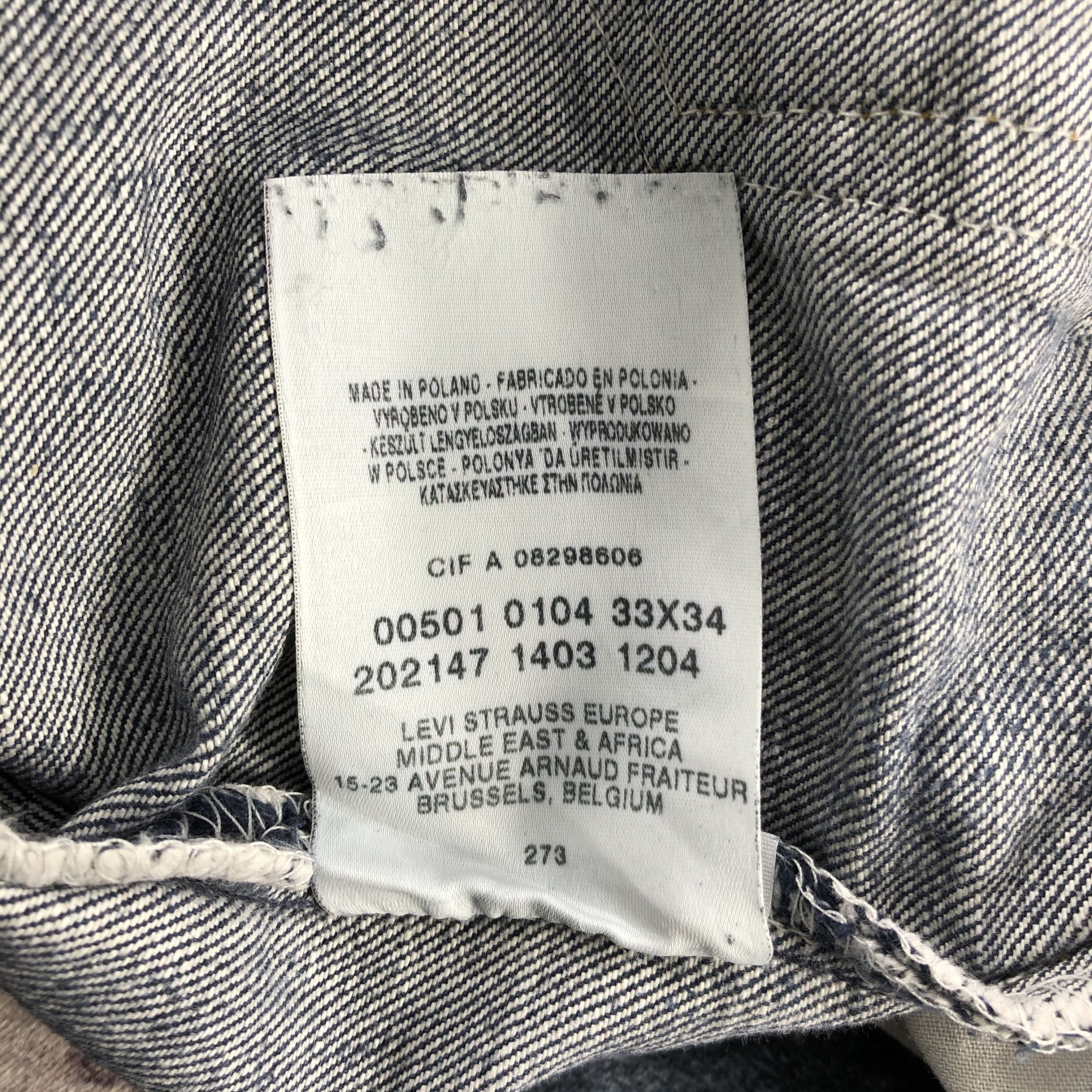 Levi's × Vintage 90s Vintage Levis 501 Jeans-JM2462 Size US 31 - 16 Thumbnail