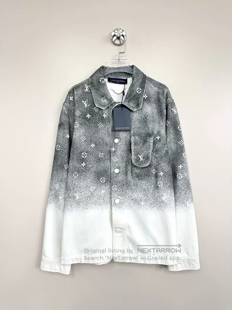 Louis Vuitton Louis Vuitton Grey Star Gradient Denim Jacket Size US XS / EU 42 / 0 - 1 Thumbnail