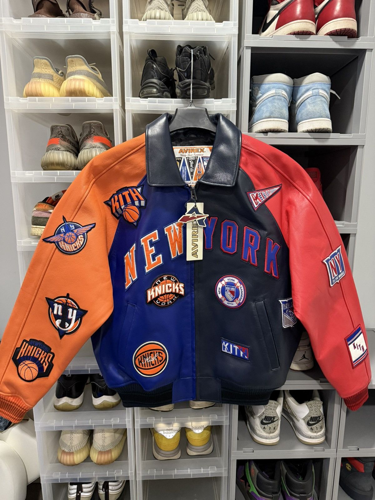 Avirex × Kith Kith x Avirex New York Knicks / Rangers Jacket Avirex × Kith Kith x Avirex New York Knicks / Rangers Jacket