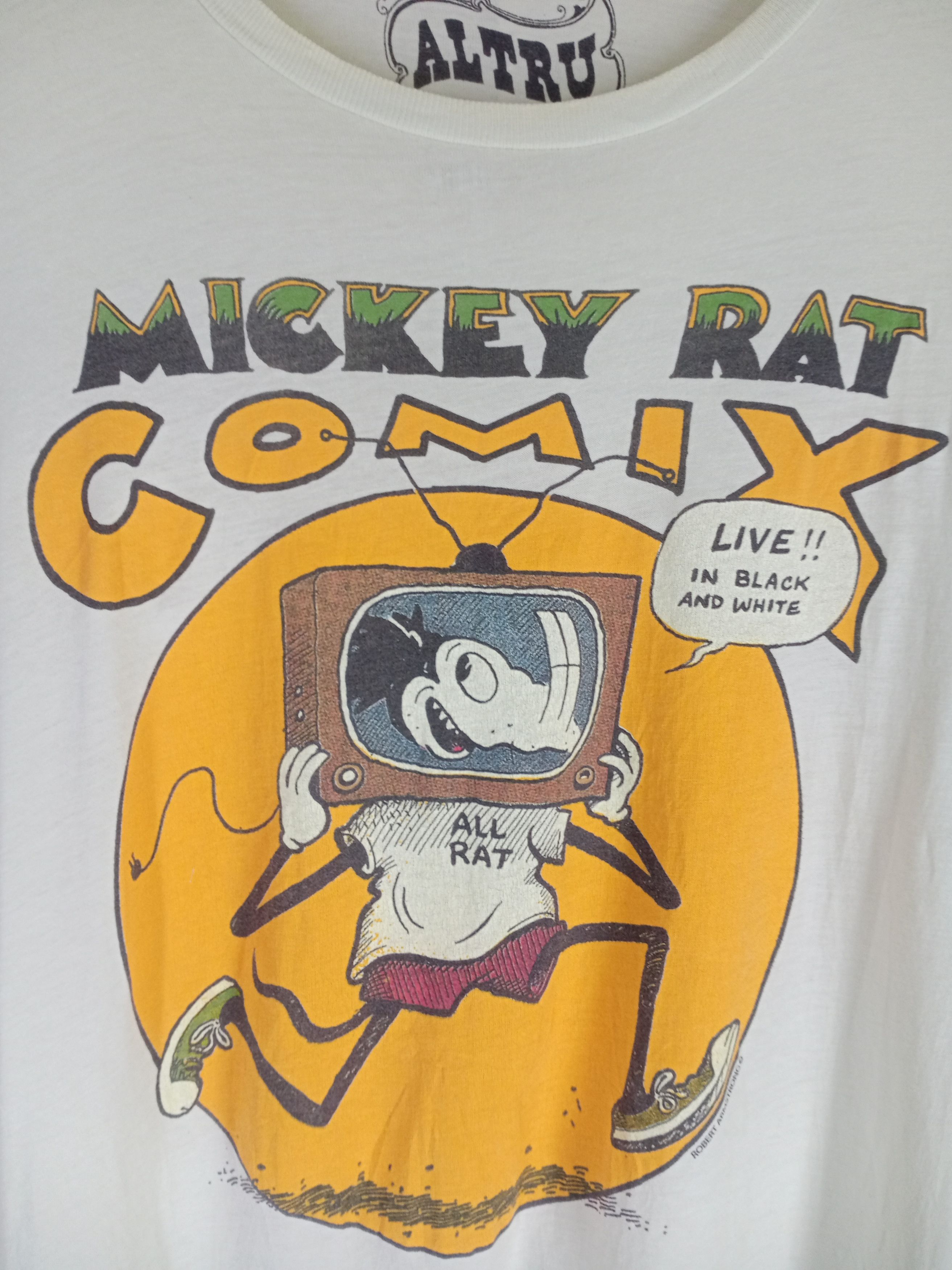 Altru × Disney × Mickey Mouse Rare Vintage Mickey Rat Comix Robert Armstrong Tshirt Size US S / EU 44-46 / 1 - 3 Thumbnail